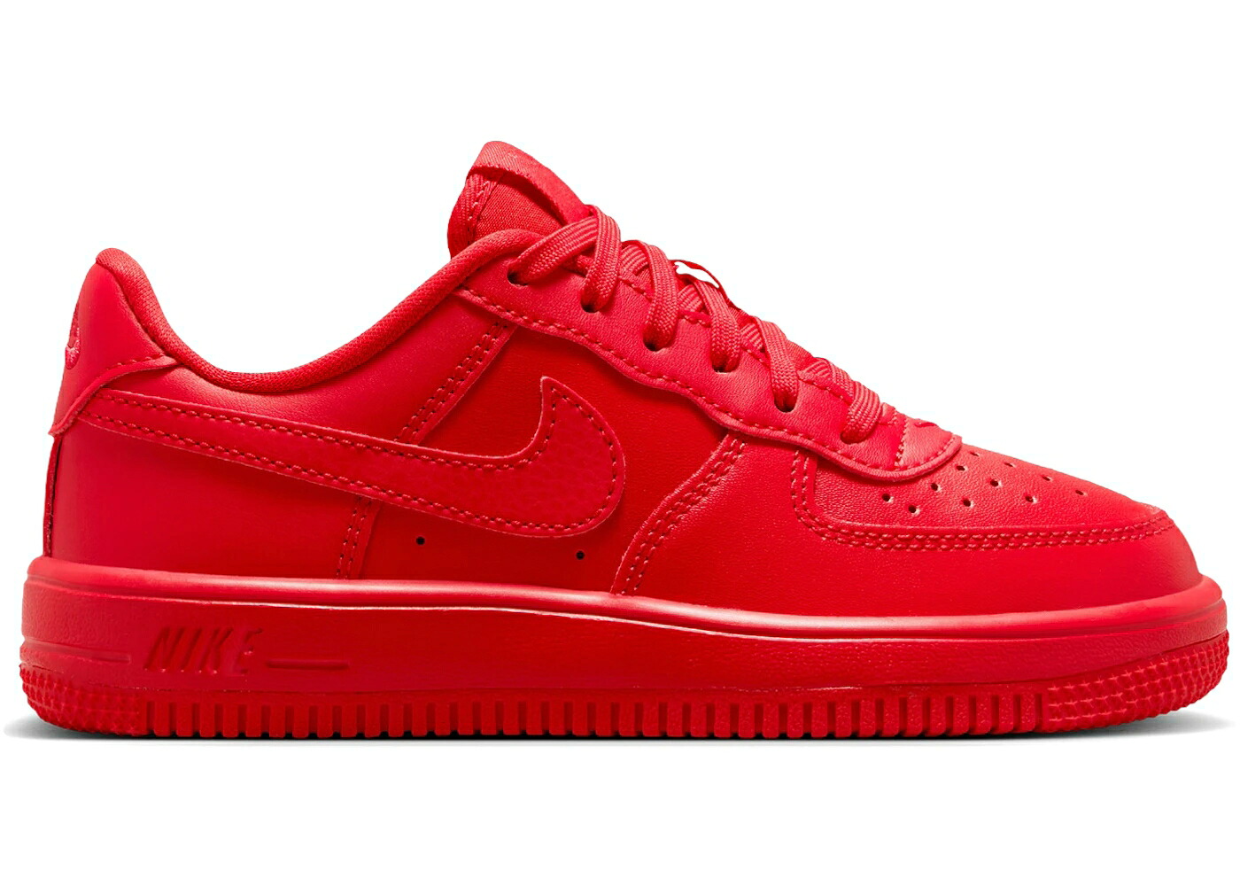 ナイキ 赤 レッド 黒色 ブラック ジュニア キッズ NIKE FORCE 1 LOW UNIVERSITY RED (PS) / UNIVERSITY RED BLACK UNIVERSITY ベビー マタニティ スニーカー｜スニケス