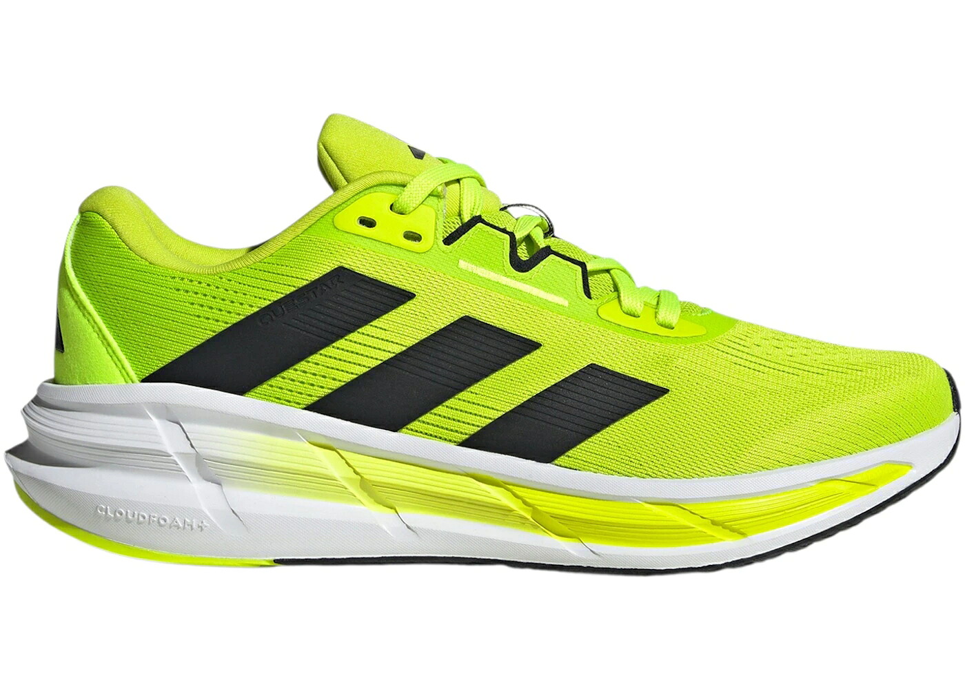 アディダス 黒いこと 黒いこと 中核グループ スニーカー メンズ ADIDAS QUESTAR 3 SOLAR SLIME BLACK LUCID LEMON / SOLAR SLIME CORE BLACK LUCID