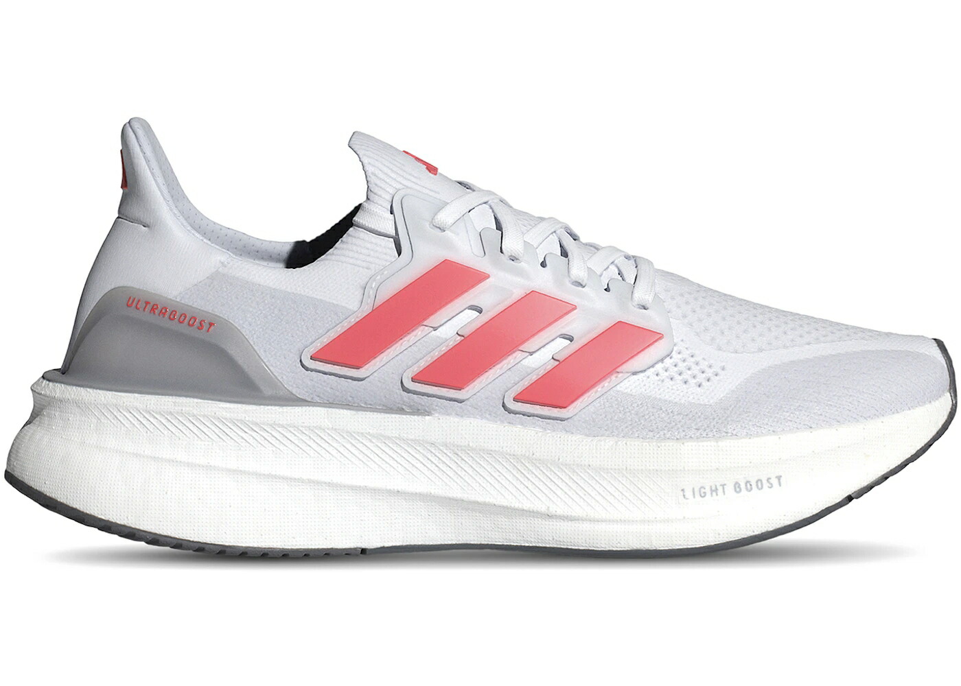 アディダス ウルトラ ブースト 白色 ホワイト 赤 レッド ウルトラブースト スニーカー メンズ ADIDAS ULTRA BOOST 5 WHITE SOLAR RED / CLOUD WHITE SOLAR RED HALO|スニケス