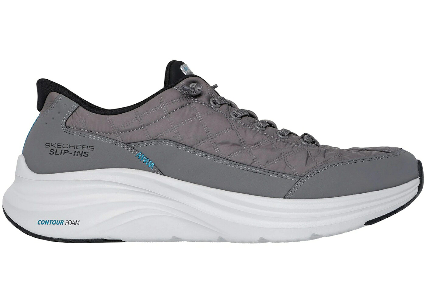 スケッチャーズ 暗灰色 黒いこと 黒いこと スニーカー メンズ SKECHERS SLIP-INS CONTOUR FOAM COZY FIT CHARCOAL BLACK / CHARCOAL BLACK
