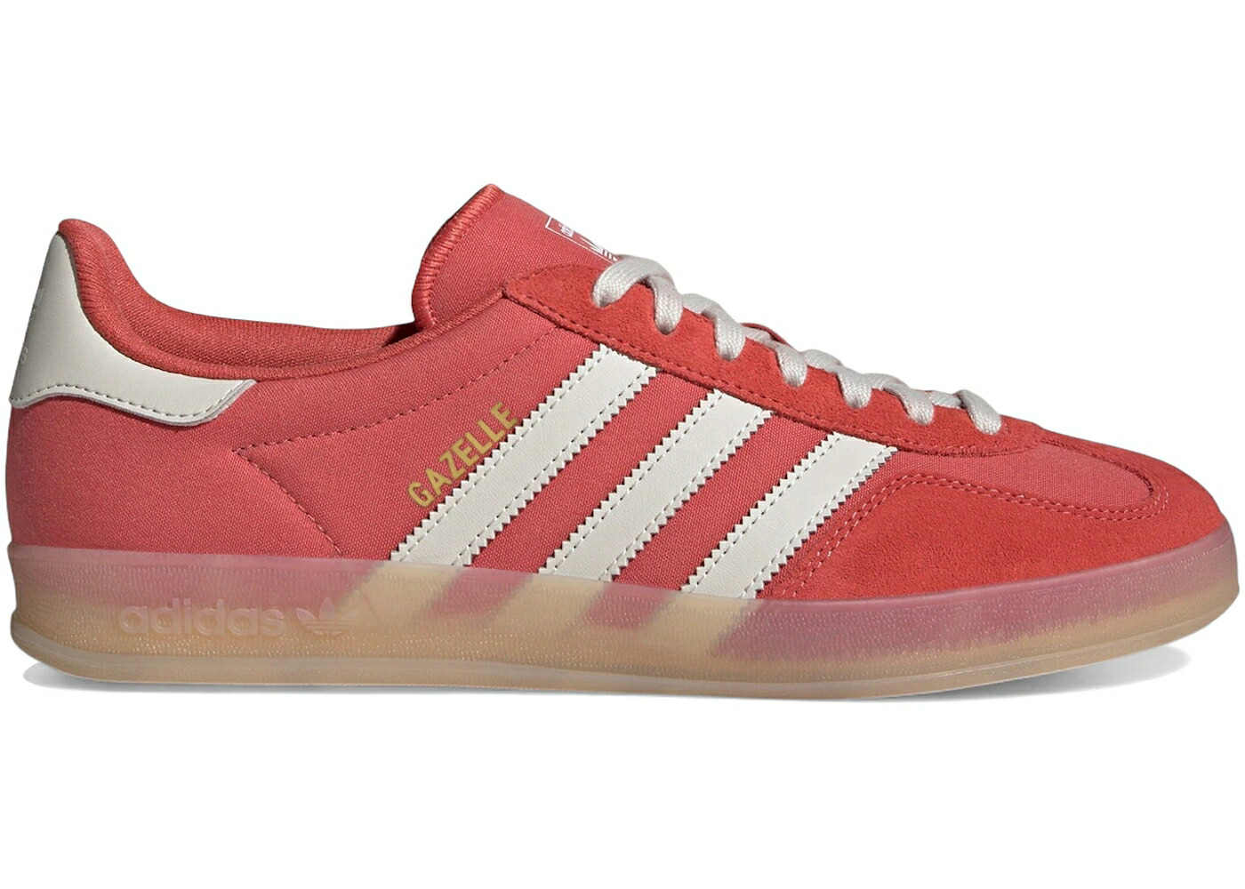アディダス ガゼル 労働者の一団 赤 赤いこと 神通力 ベージュ スニーカー メンズ ADIDAS GAZELLE INDOOR CREW RED ALUMINA / CREW RED ALUMINA MAGIC BEIGE