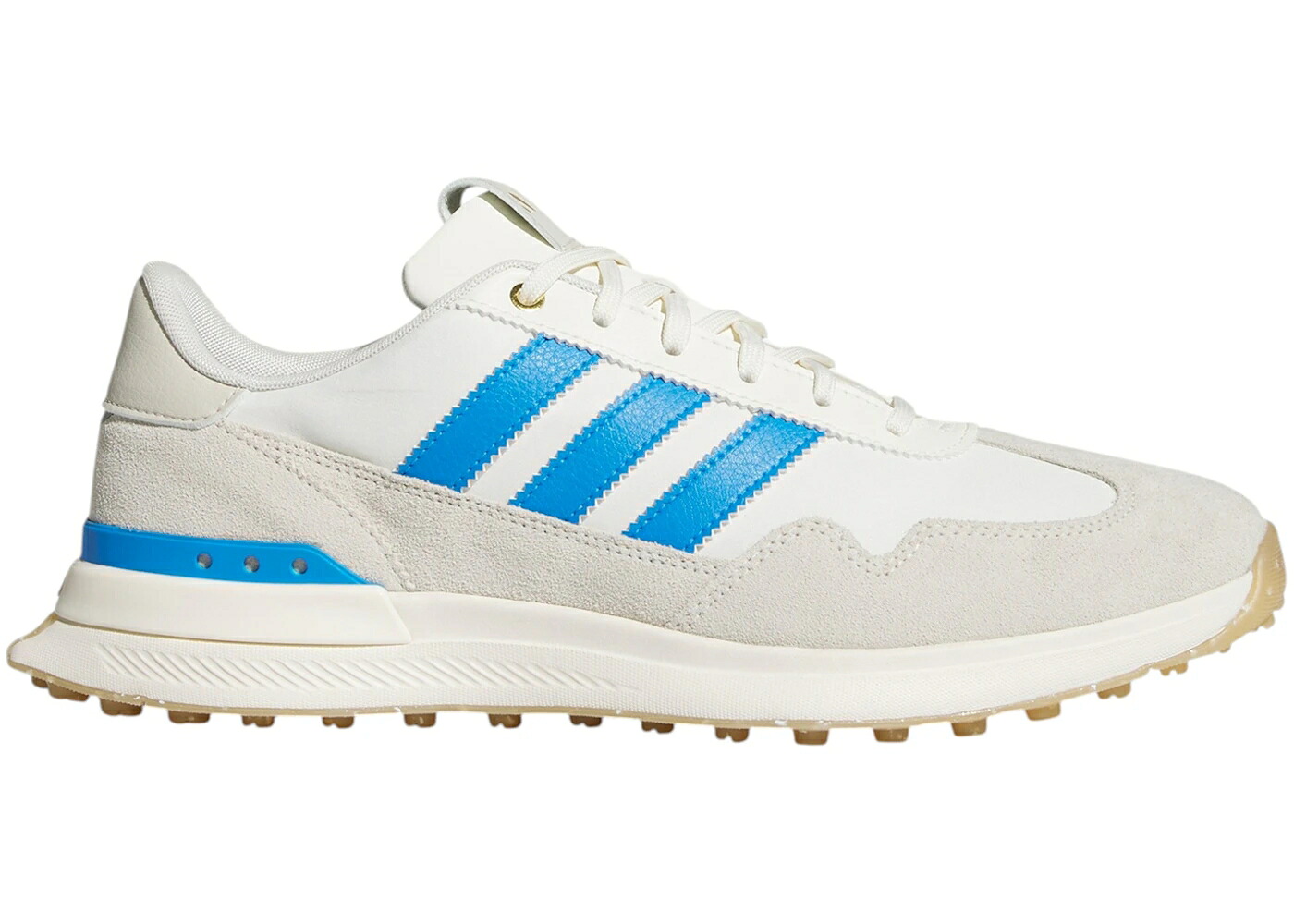 アディダス ゴルフ 白いこと 白いこと 青碧 青碧 スニーカー メンズ ADIDAS S2G 26 TEXTILE SPIKELESS GOLF OFF WHITE LUCID RAY BLUE GUM / OFF WHITE LUCID RAY BLUE GUM
