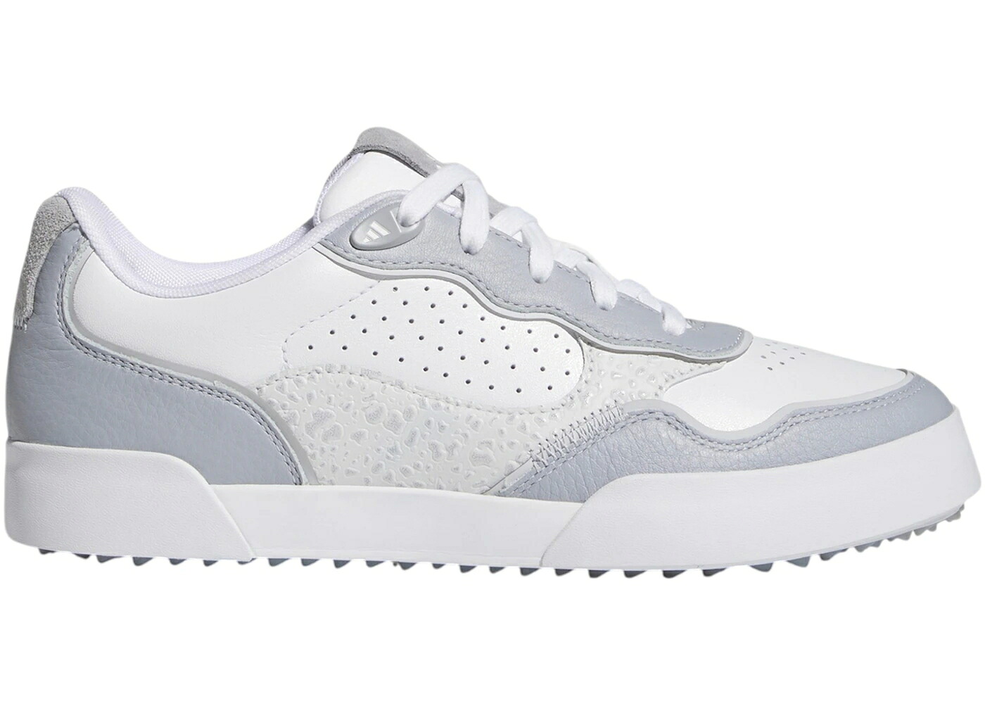 アディダス ゴルフ 白いこと 白いこと しろがね色 しろがね色 WOMEN\u0027S スニーカー レディース ADIDAS RETROCROSS 25 SPIKELESS GOLF WHITE HALO SILVER (WOMEN\u0027S) / CLOUD WHITE HALO SILVER DASH