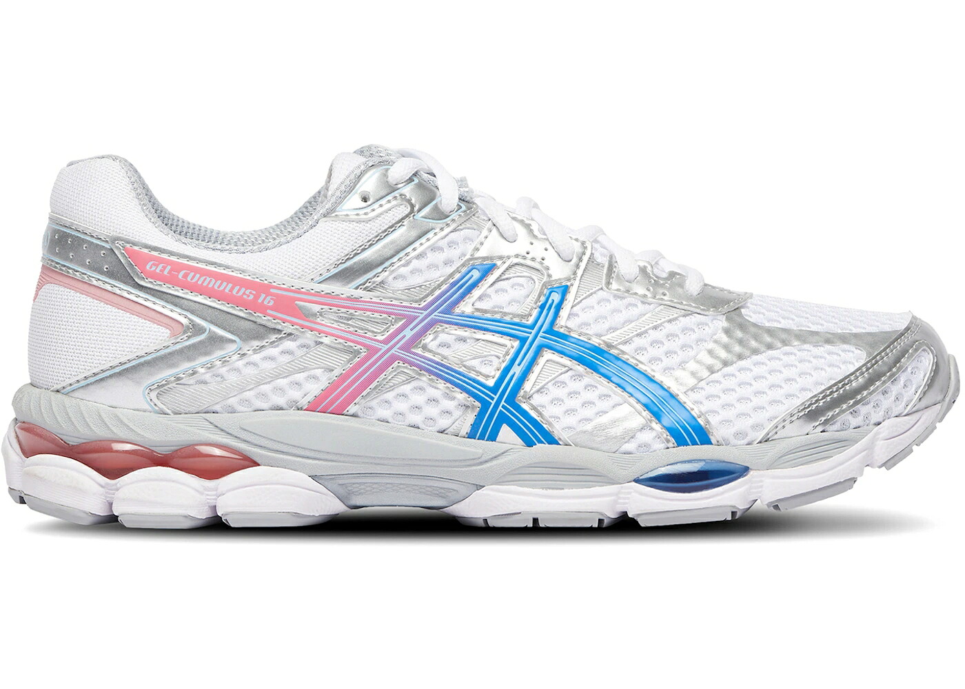 アシックス 白色 ホワイト ピュア 銀色 シルバー 青色 ブルー スニーカー メンズ ASICS GEL-CUMULUS 16 WHITE PURE SILVER BLUE / WHITE PURE SILVER BLUE|スニケス