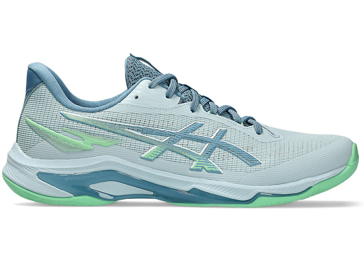 アシックス 冷やりとした 薄墨色 薄墨色 青み 青色 スニーカー メンズ ASICS NETBURNER BALLISTIC FF 4 COOL GREY SABA BLUE / COOL GREY SABA BLUE