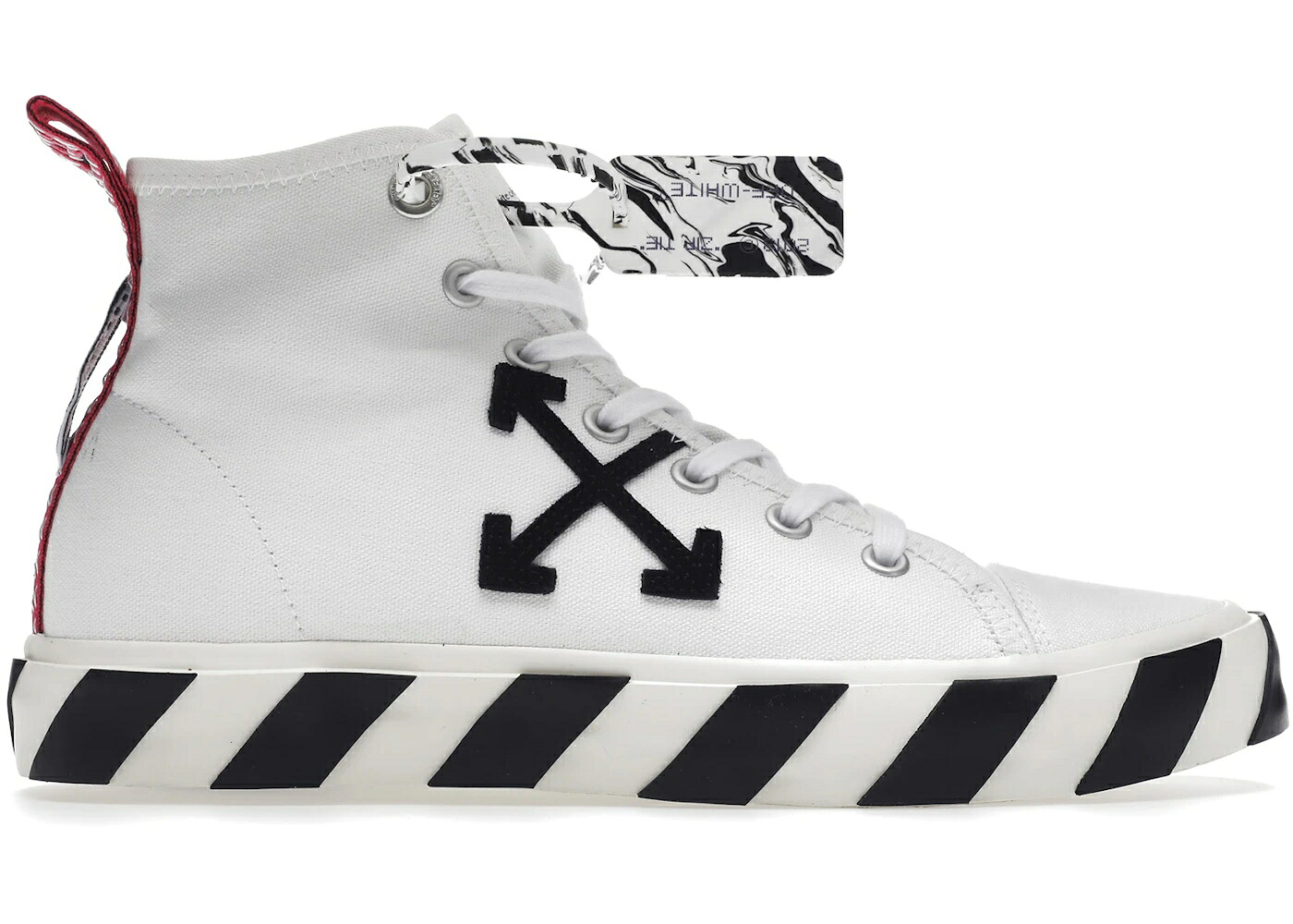 象牙色 ミッド 黒いこと 黒いこと 箭 白いこと 白いこと スニーカー メンズ OFF-WHITE VULCANIZED MID TOP BLACK ARROW / WHITE FUCHSIA BLACK
