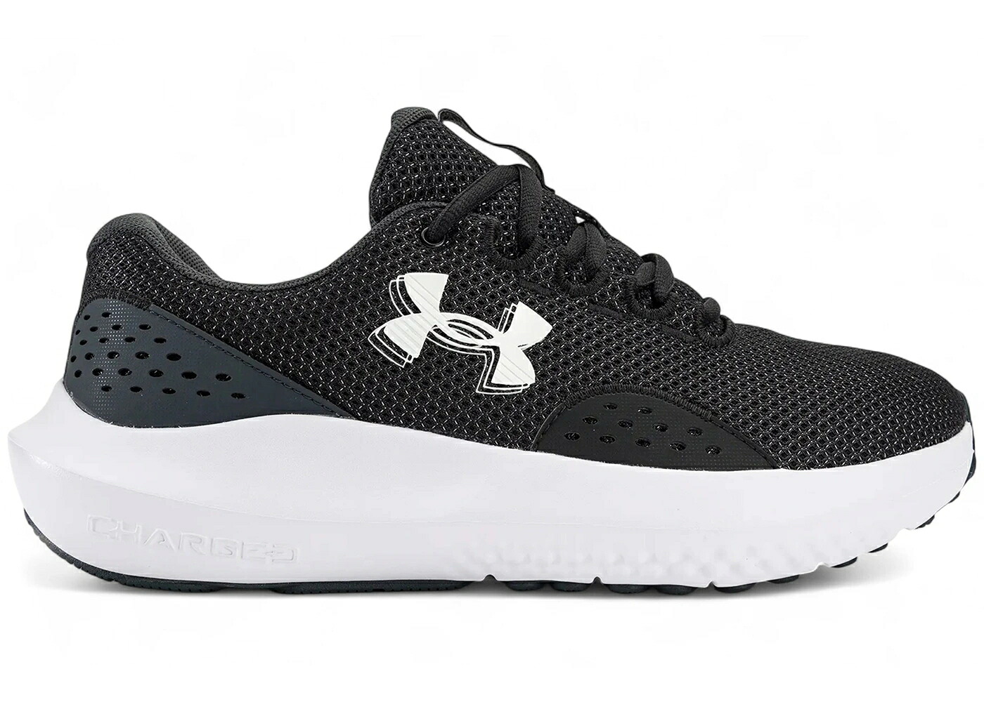 黒いこと 黒いこと 白いこと 白いこと アンダーアーマー スニーカー メンズ UNDER ARMOUR UNDER ARMOUR CHARGED SURGE 4 BLACK ANTHRACITE WHITE / BLACK ANTHRACITE WHITE