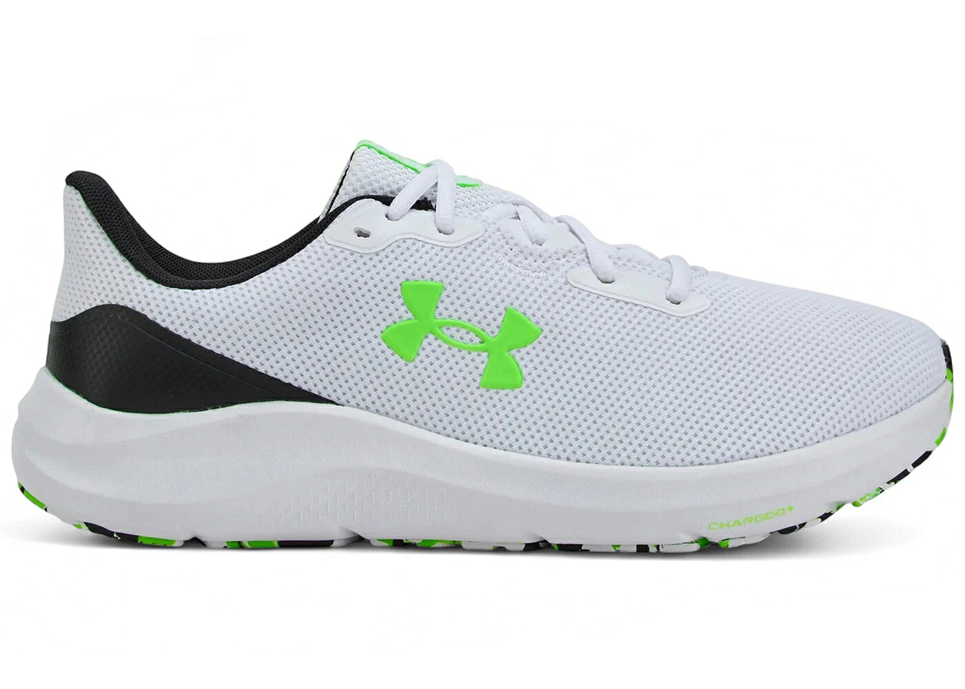 白いこと 白いこと 黒いこと 黒いこと 緑 緑であること アンダーアーマー スニーカー メンズ UNDER ARMOUR UNDER ARMOUR CHARGED PURSUIT 4 WHITE BLACK HYPER GREEN / WHITE BLACK HYPER GREEN