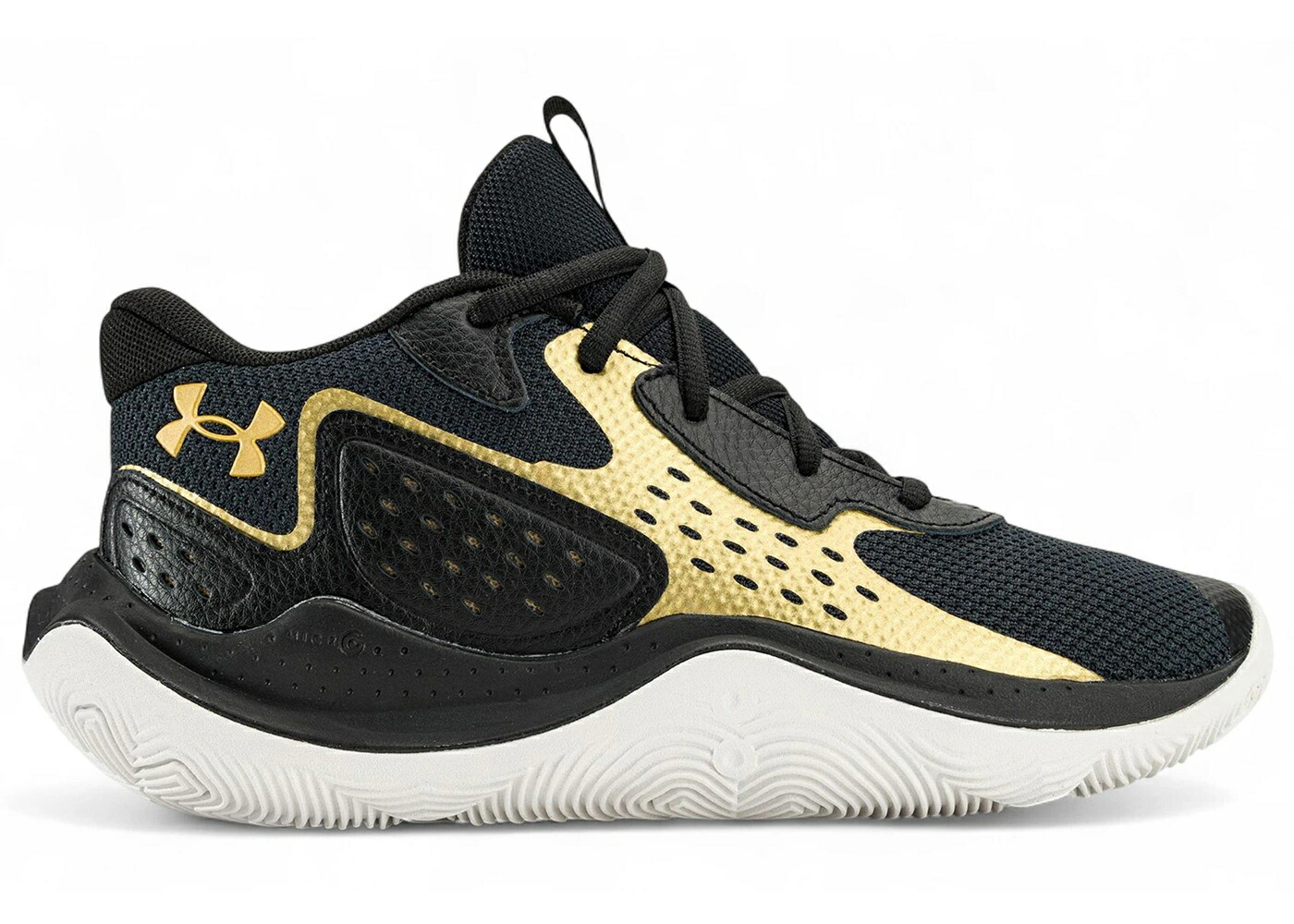 黒いこと 黒いこと ゴールド アンダーアーマー JET\u0027 スニーカー メンズ UNDER ARMOUR UNDER ARMOUR 23 BLACK METALLIC GOLD / BLACK METALLIC GOLD METALLIC