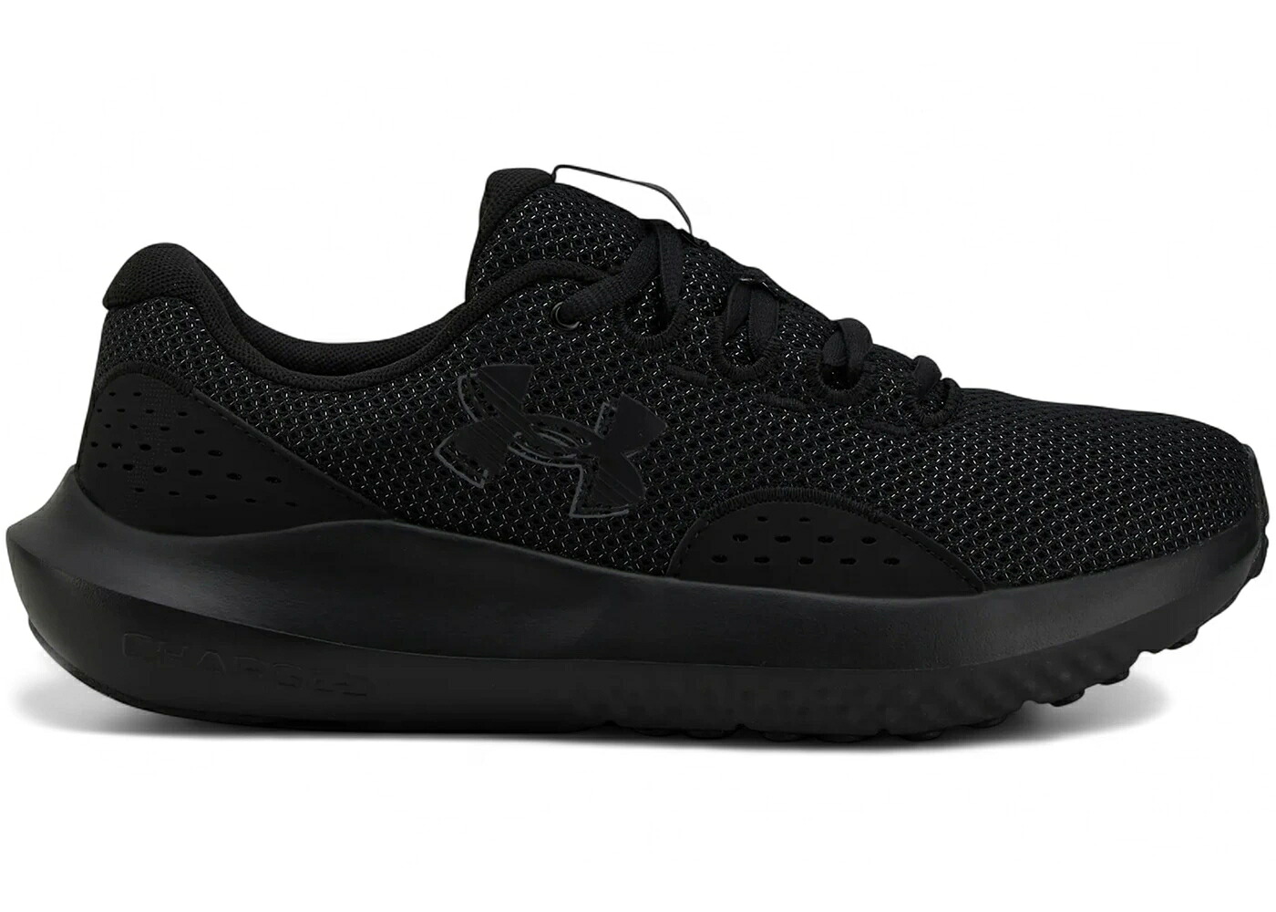 黒色 ブラック アンダーアーマー WOMEN'S スニーカー レディース UNDER ARMOUR UNDER ARMOUR CHARGED SURGE 4 BLACK (WOMEN'S) / BLACK BLACK BLACK|スニケス