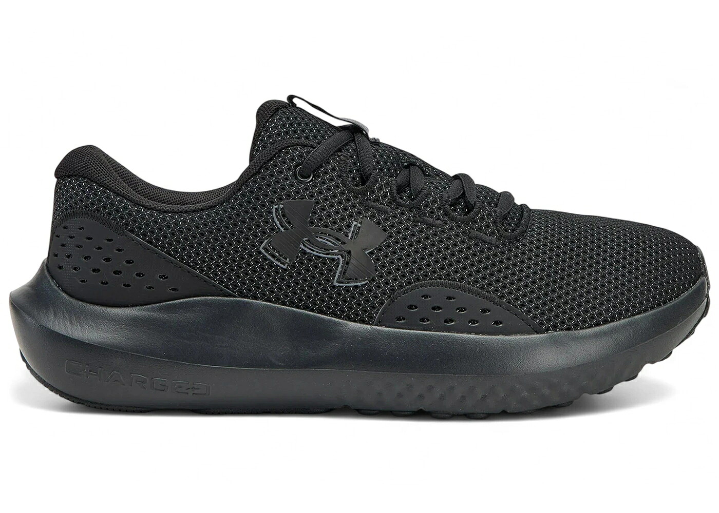 黒いこと 黒いこと アンダーアーマー スニーカー メンズ UNDER ARMOUR UNDER ARMOUR CHARGED SURGE 4 TRIPLE BLACK / BLACK BLACK BLACK