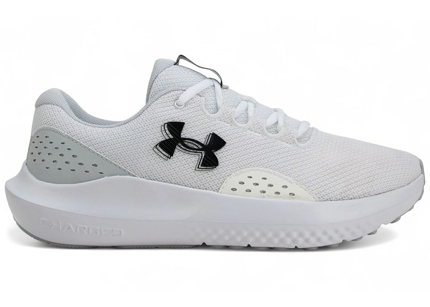 白いこと 白いこと 薄墨色 薄墨色 黒いこと 黒いこと アンダーアーマー スニーカー メンズ UNDER ARMOUR UNDER ARMOUR CHARGED SURGE 4 WHITE HALO GREY BLACK / WHITE HALO GREY BLACK