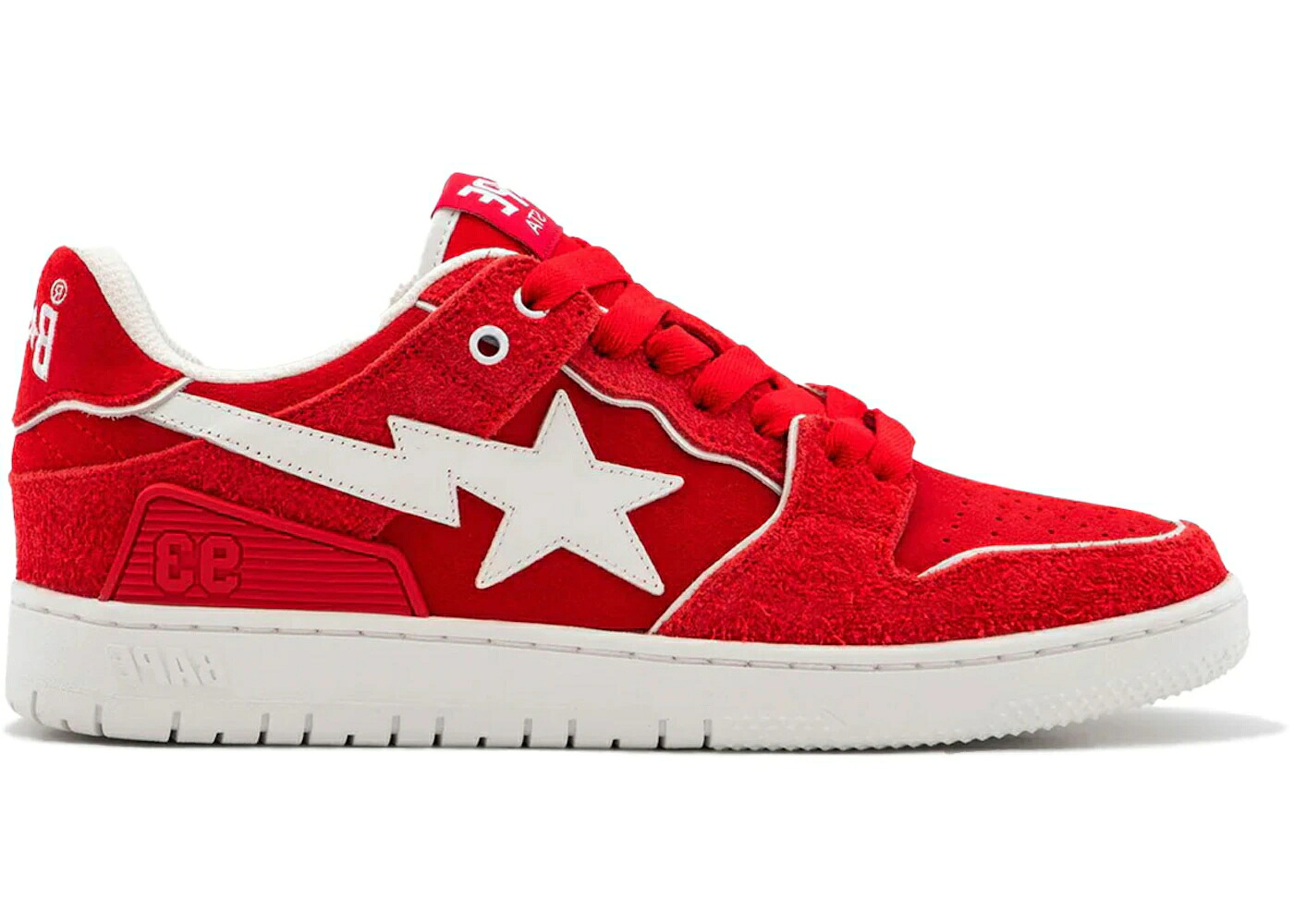 ベイプ 赤 レッド #2 スニーカー メンズ BAPE A BATHING APE SK8 STA M2 RED /|スニケス
