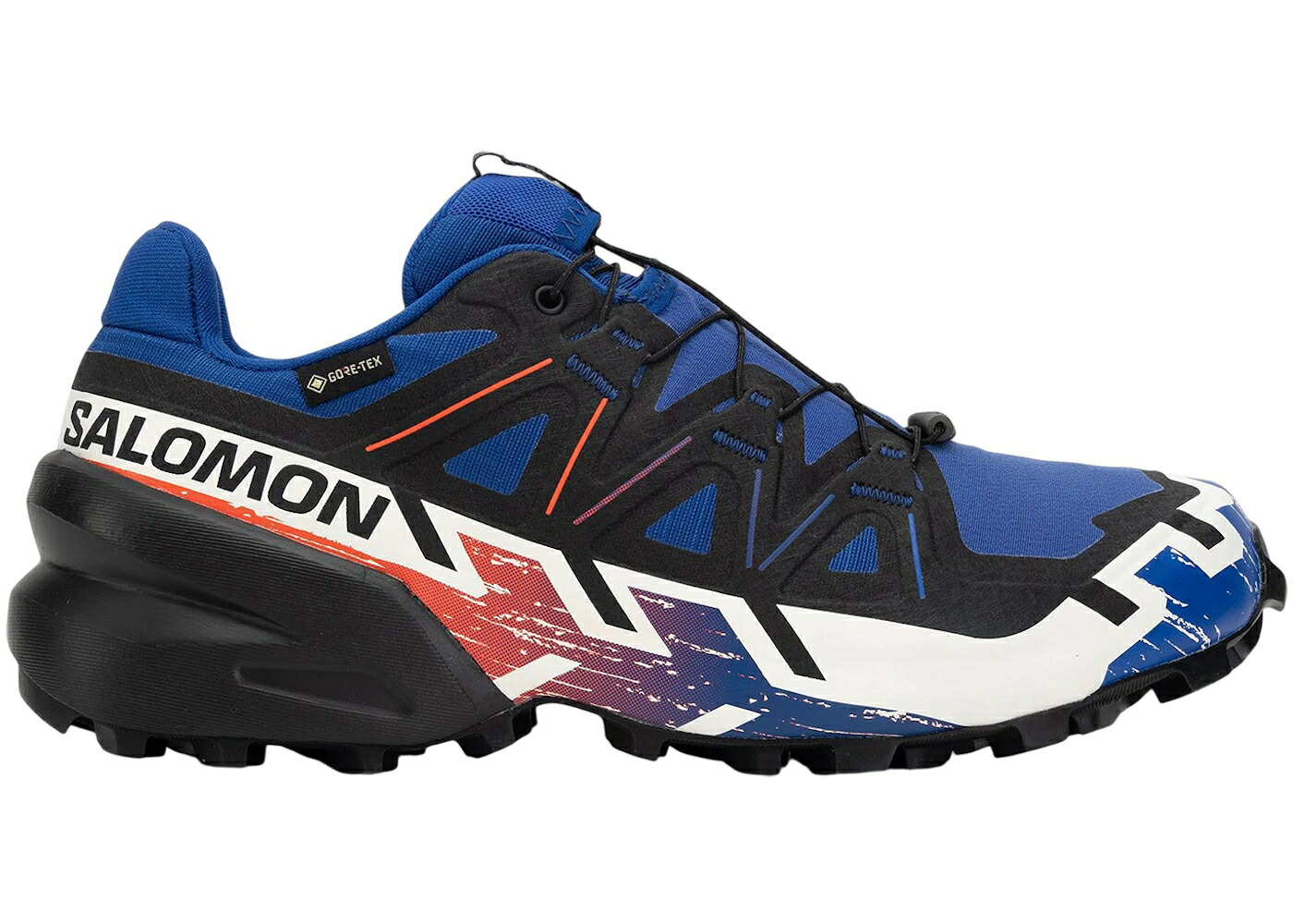 サロモン ゴアテックス 赤 レッド 白色 ホワイト スニーカー メンズ SALOMON SPEEDCROSS 6 GORE-TEX SURF THE WEB FIERY RED WHITE / SURF THE WEB FIERY RED WHITE｜スニケス