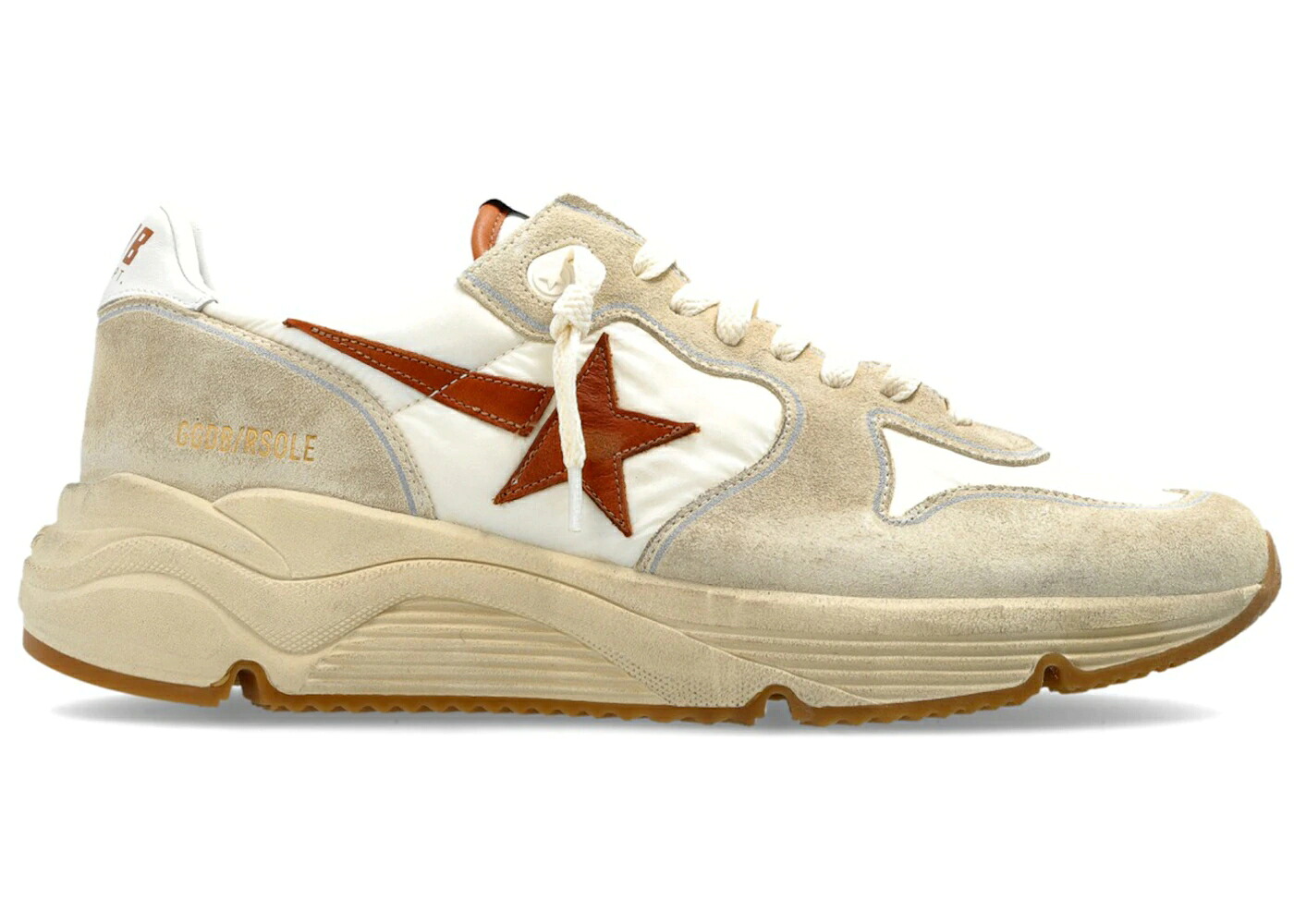 ゴールデングース 白色 ホワイト ベージュ 茶色 ブラウン スニーカー メンズ GOLDEN GOOSE GOLDEN GOOSE RUNNING SOLE WHITE BEIGE BROWN / WHITE BEIGE BROWN｜スニケス