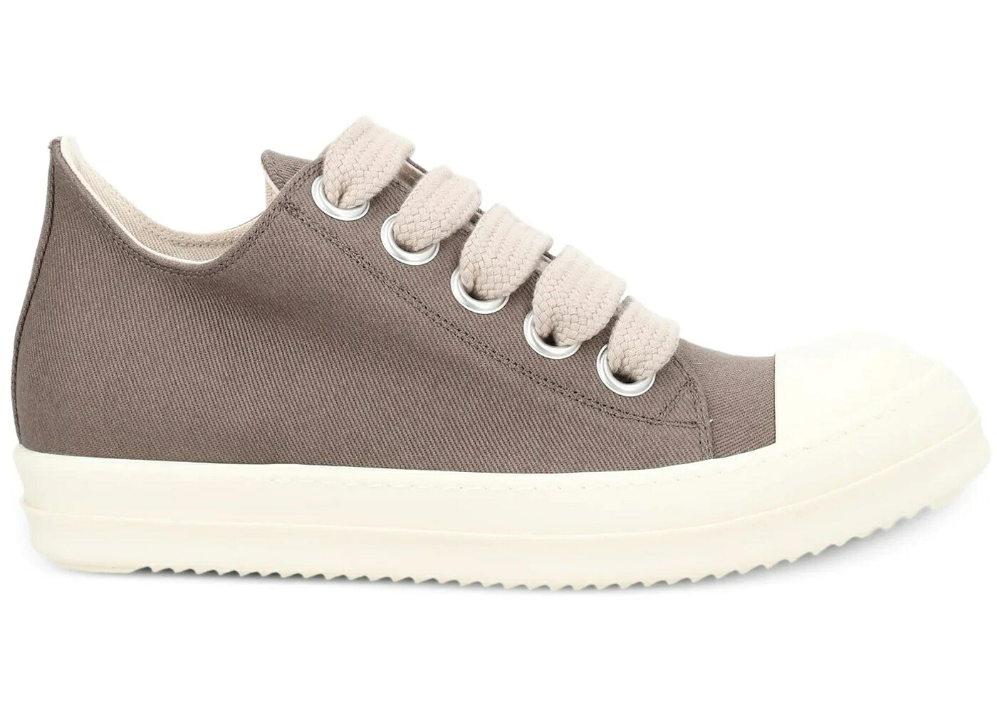 リックオウエンス スニーカー メンズ RICK OWENS RICK OWENS DRKSHDW LOW SNEAKS DUST COTTON CANVAS / DUST MILK｜スニケス