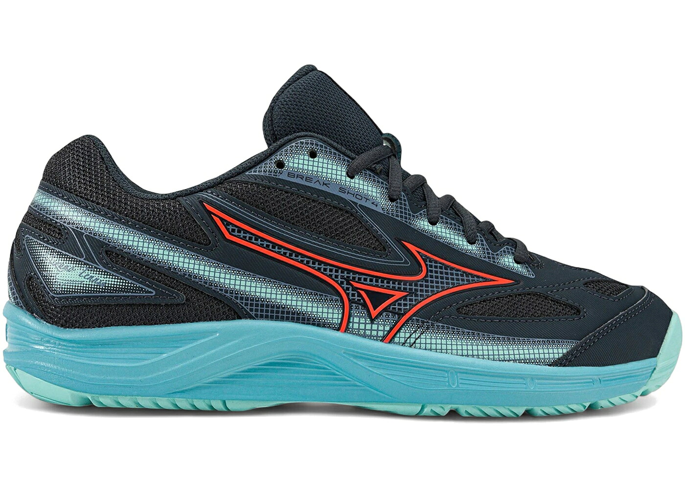 ミズノ 青色 ブルー スニーカー メンズ MIZUNO BREAK SHOT 4 AC COLLEGIATE BLUE SOLEIL / COLLEGIATE BLUE SOLEIL TANAGER｜スニケス