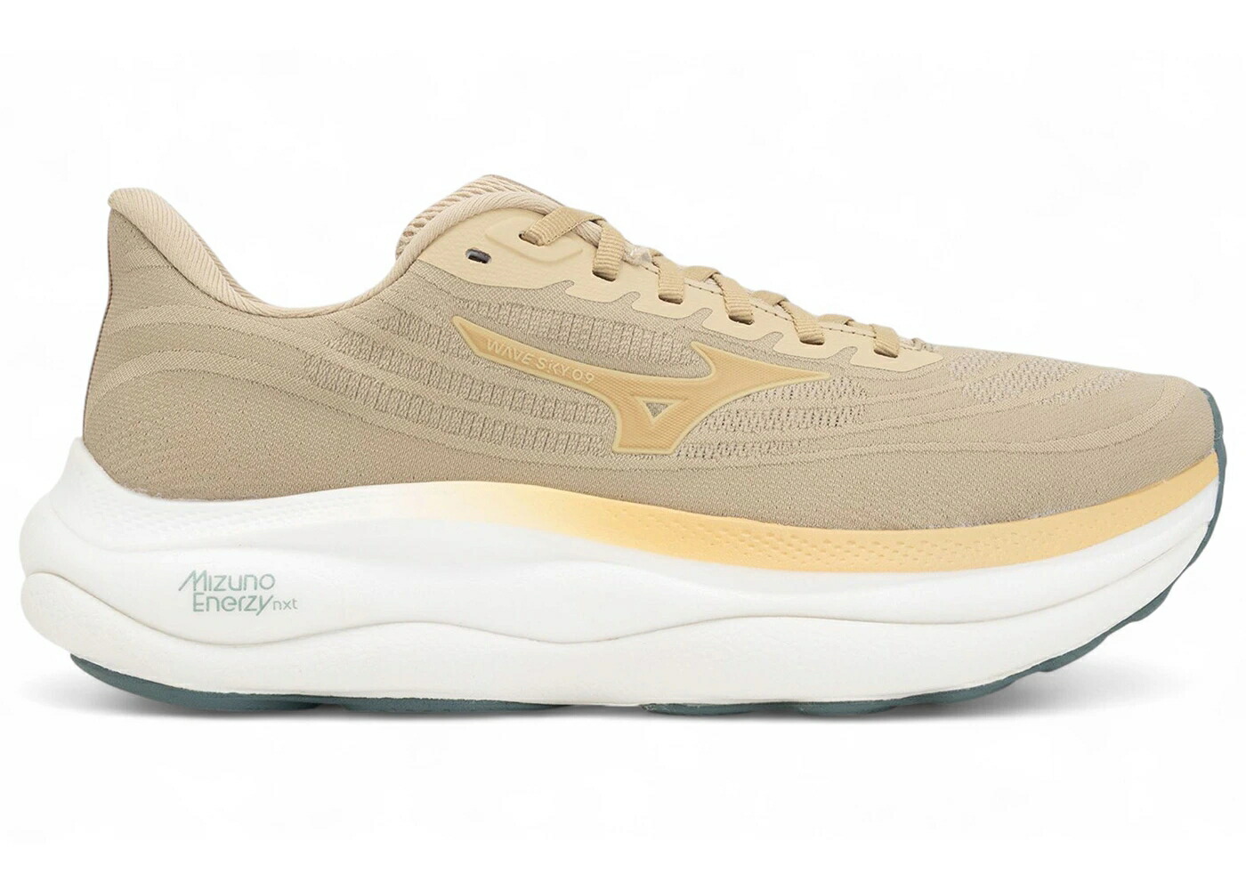 ミズノ 縮くれる ウェイブ 天の原 カーキ CURDS\u0026WHEY CURDS\u0026WHITE スニーカー メンズ MIZUNO WAVE SKY 9 PALE KHAKI / PALE KHAKI CURDS\u0026WHEY