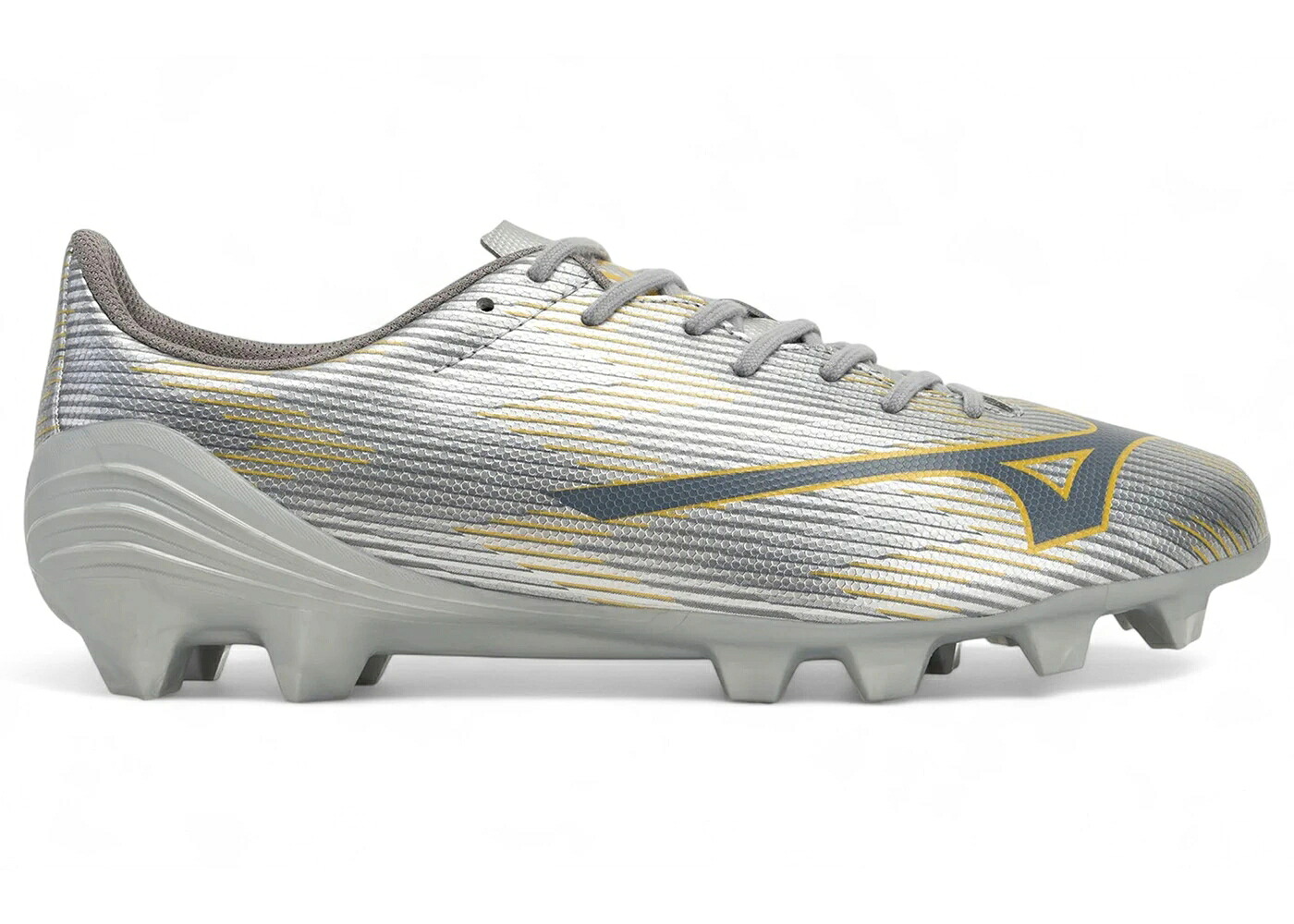 ミズノ アルファ セレクト ギャラクシー 銀色 シルバー ゴールド スニーカー メンズ MIZUNO ALPHA II SELECT MD GALAXY SILVER GOLD / GALAXY SILVER 8605 C GOLD|スニケス
