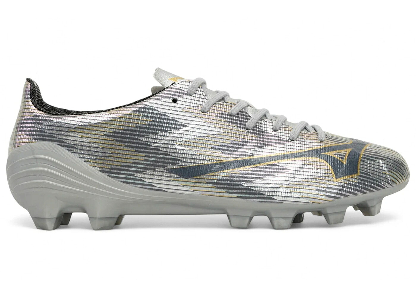 ミズノ アルファ プロ ギャラクシー 銀色 シルバー ゴールド スニーカー メンズ MIZUNO ALPHA II PRO MD GALAXY SILVER GOLD / GALAXY SILVER 8605 C GOLD|スニケス