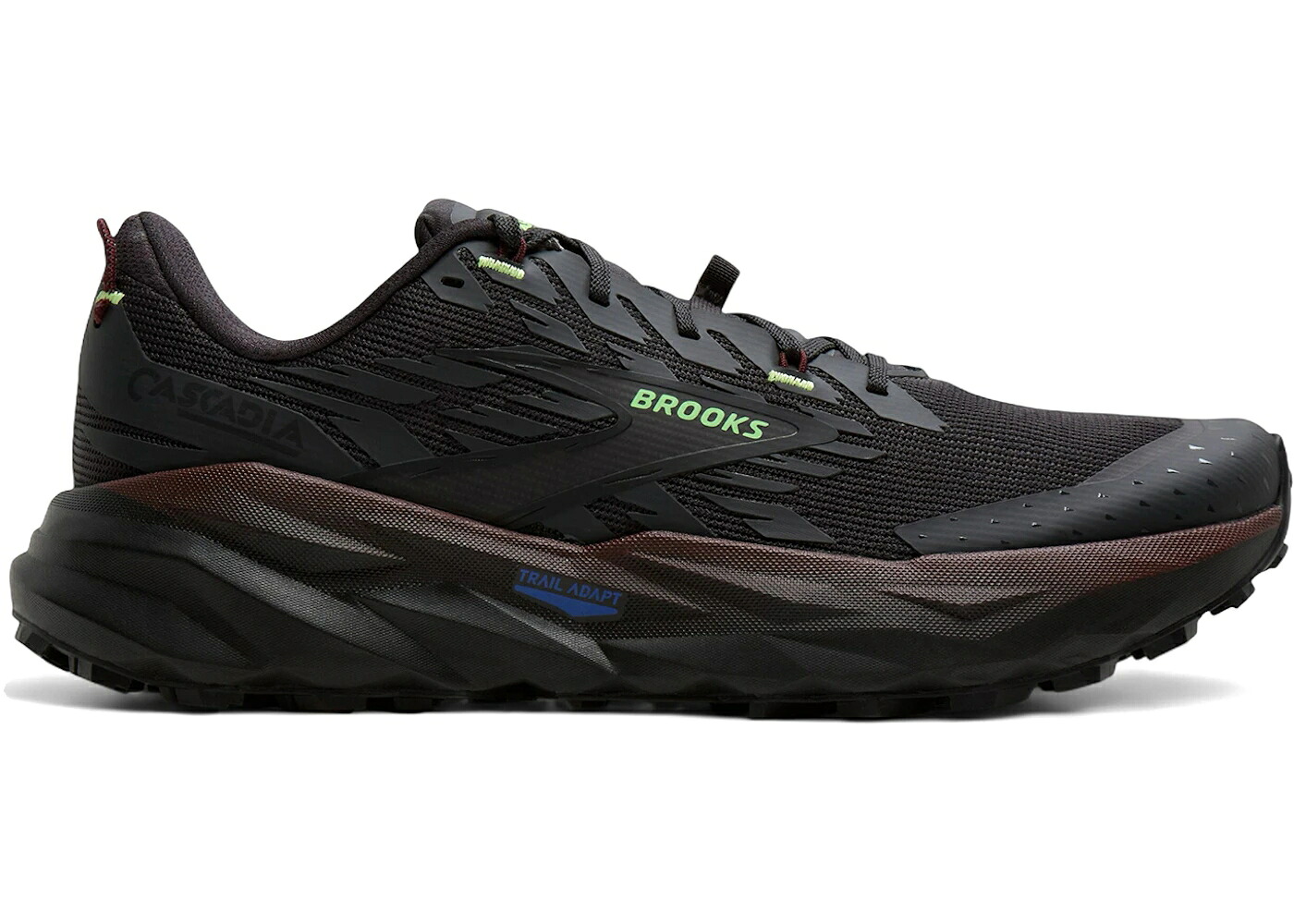 ブルックス 緑 グリーン スニーカー メンズ BROOKS CASCADIA 19 PHANTOM RUM RAISIN GREEN / PHANTOM RUM RAISIN GREEN｜スニケス