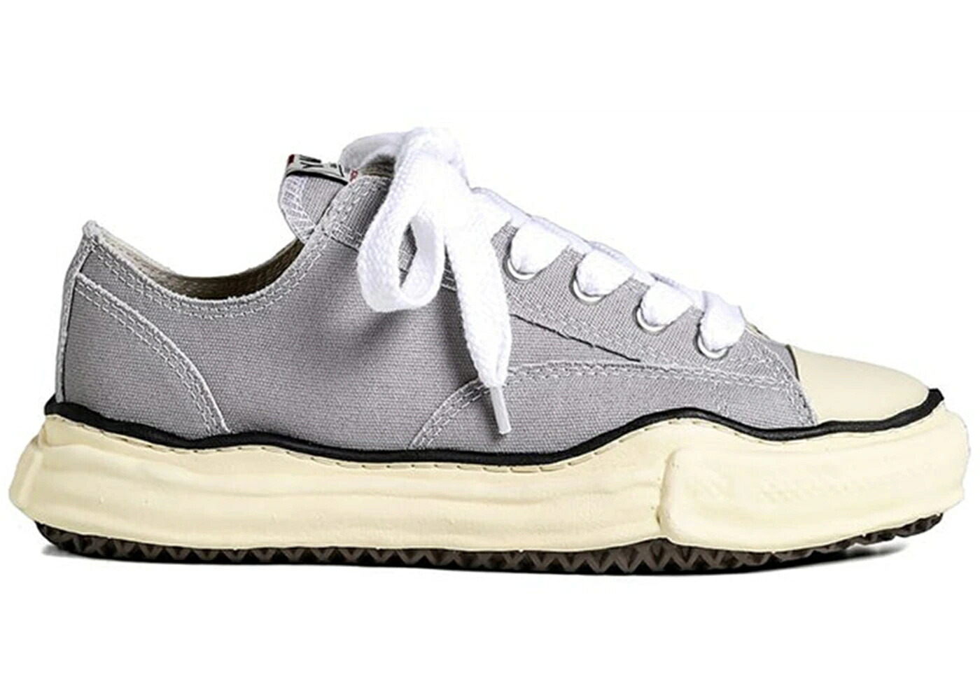 メゾン ミハラヤスヒロ 灰色 グレー スニーカー メンズ MAISON MIHARA YASUHIRO MAISON MIHARA YASUHIRO PETERSON VL OG SOLE CANVAS LOW GREY /｜スニケス