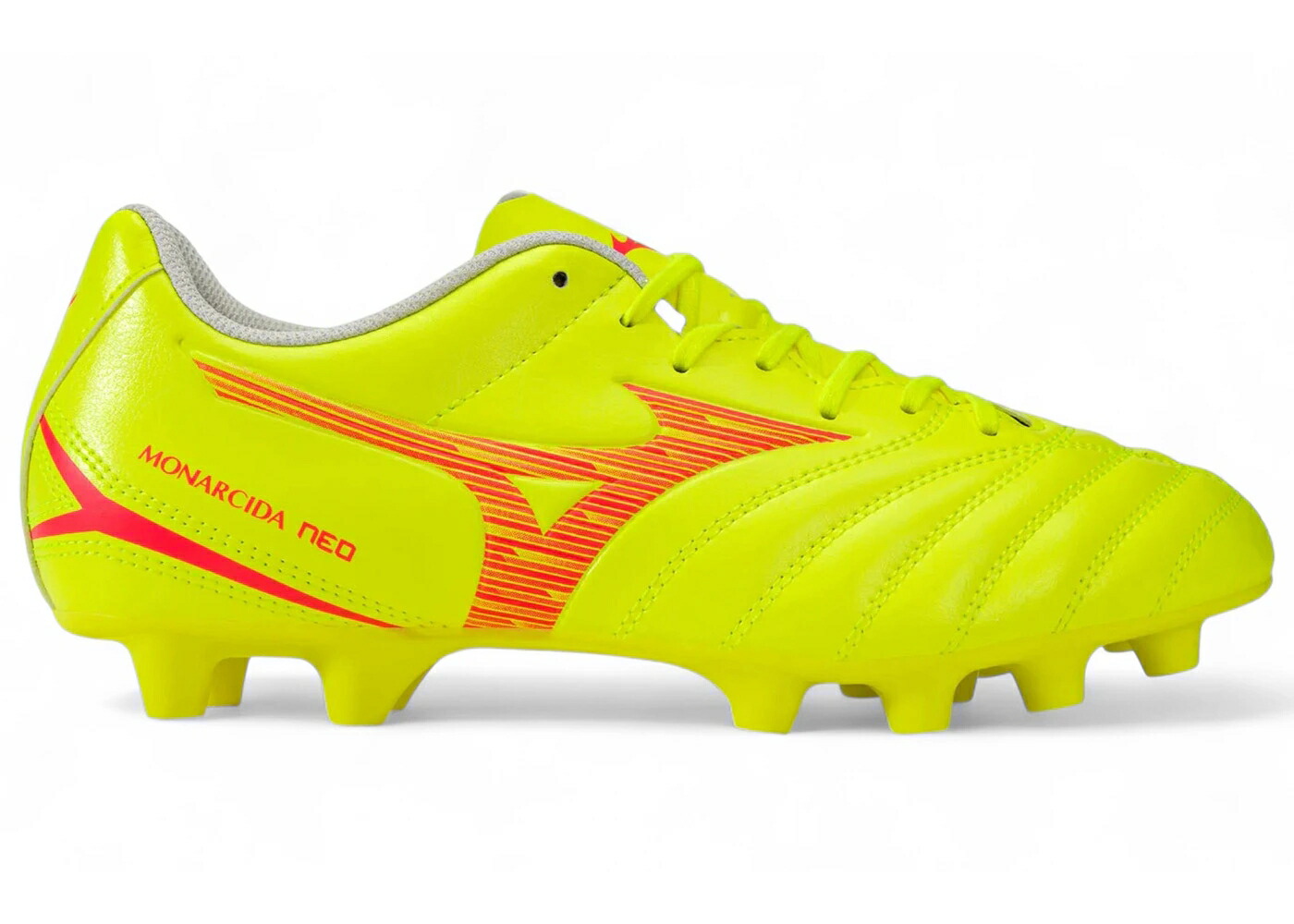 ミズノ ネオ セレクト 黄色 イエロー スニーカー メンズ MIZUNO MONARCIDA NEO III SELECT MD SAFETY YELLOW FIERY CORAL / SAFETY YELLOW FIERY CORAL 2|スニケス