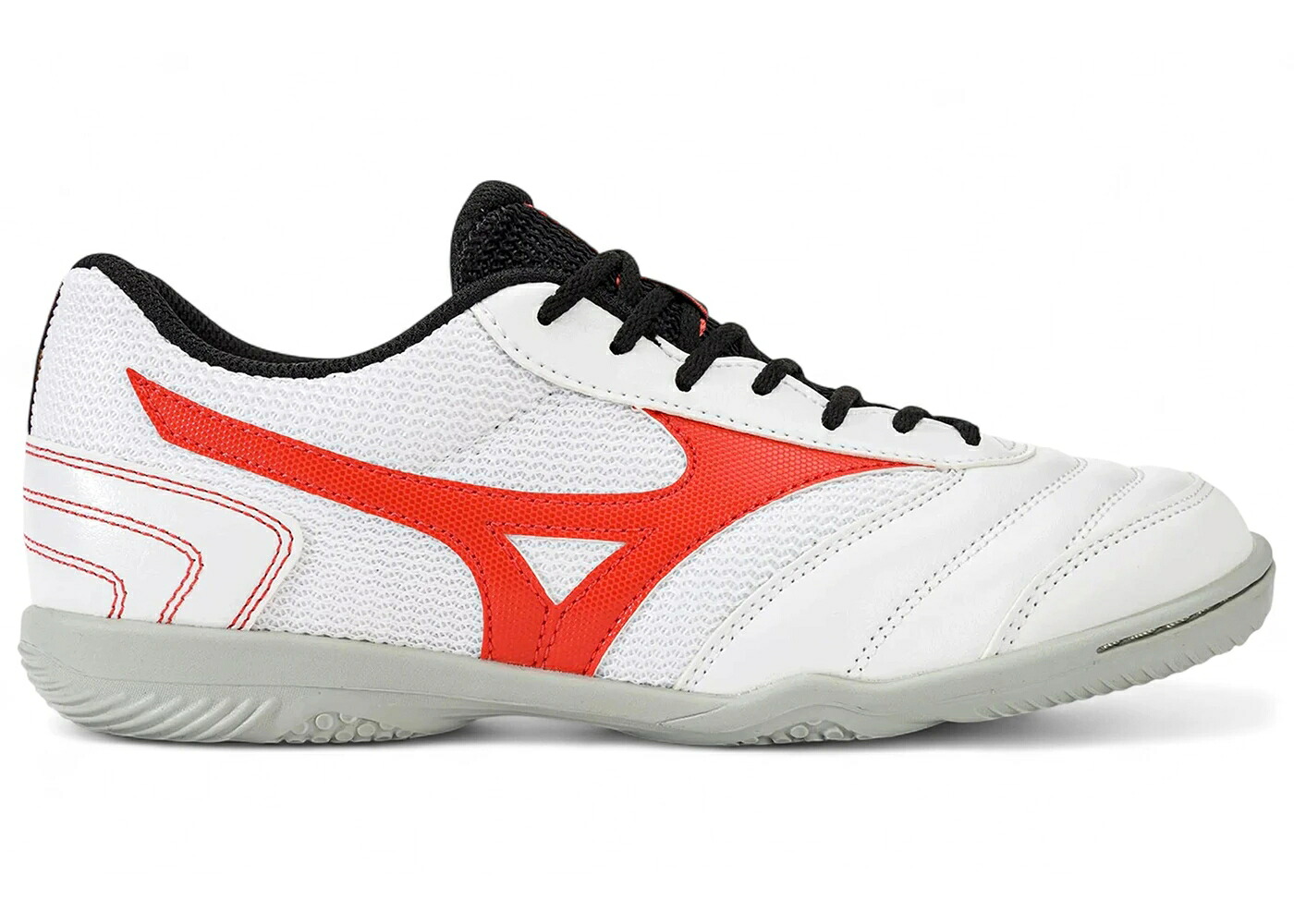 ミズノ クラブ 白色 ホワイト 赤 レッド スニーカー メンズ MIZUNO MORELIA SALA CLUB IN WHITE RADIANT RED / WHITE RADIANT RED｜スニケス