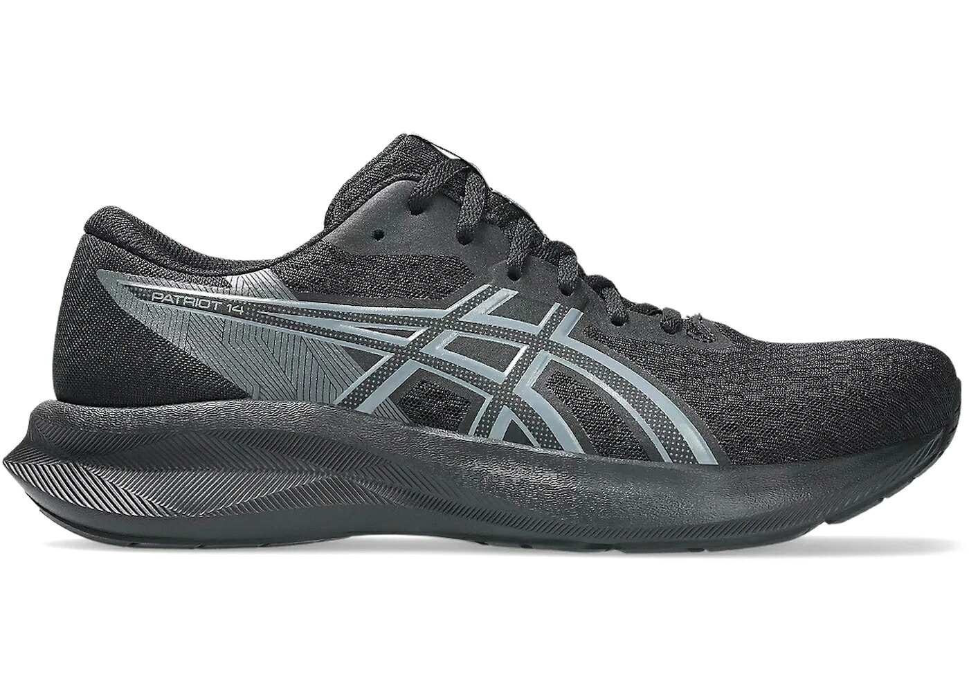 アシックス 黒色 ブラック スニーカー メンズ ASICS PATRIOT 14 BLACK METROPOLIS / BLACK METROPOLIS｜スニケス