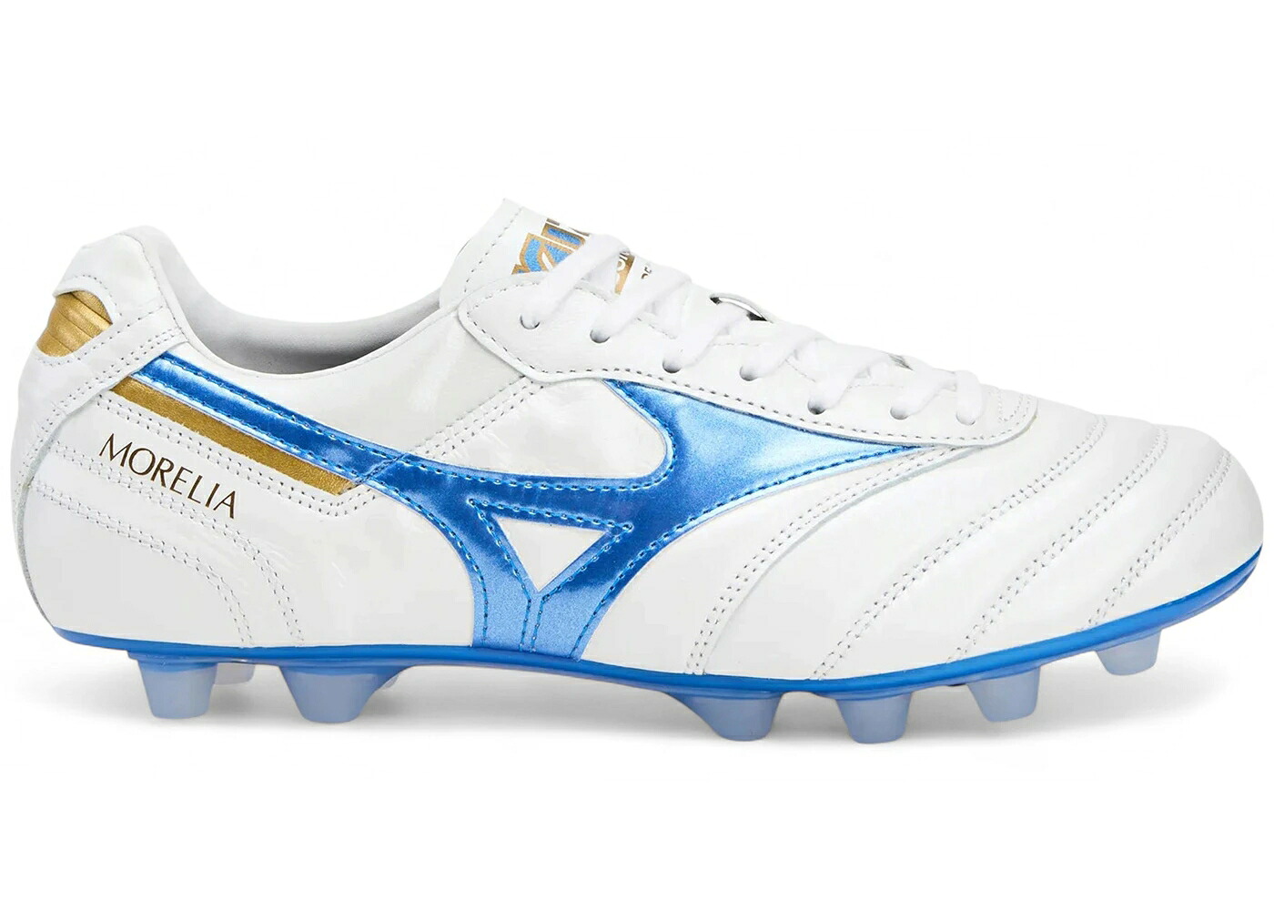 ミズノ 白色 ホワイト レーザー 青色 ブルー ゴールド スニーカー メンズ MIZUNO MORELIA II JAPAN MD WHITE LASER BLUE GOLD / WHITE LASER BLUE GOLD|スニケス