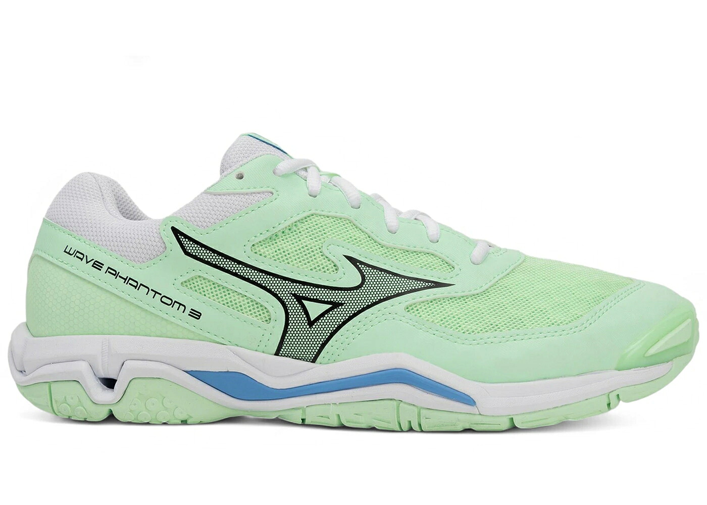 ミズノ 縮くれる ウェイブ ネオ 黒いこと 黒いこと 青碧 青碧 スニーカー メンズ MIZUNO WAVE PHANTOM 3 NEO MINT BLACK FRONTIER BLUE / NEO MINT BLACK FRONTIER BLUE