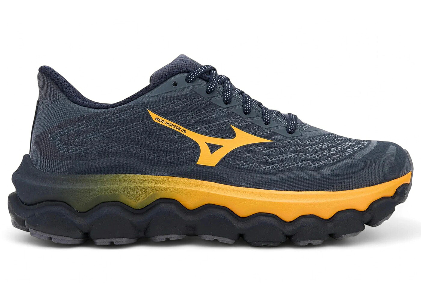 ミズノ ウェーブ ウェイブ 青色 ブルー スニーカー メンズ MIZUNO WAVE HORIZON 8 BLUE GRANITE CITRUS BARITONE / BLUE GRANITE CITRUS BARITONE|スニケス