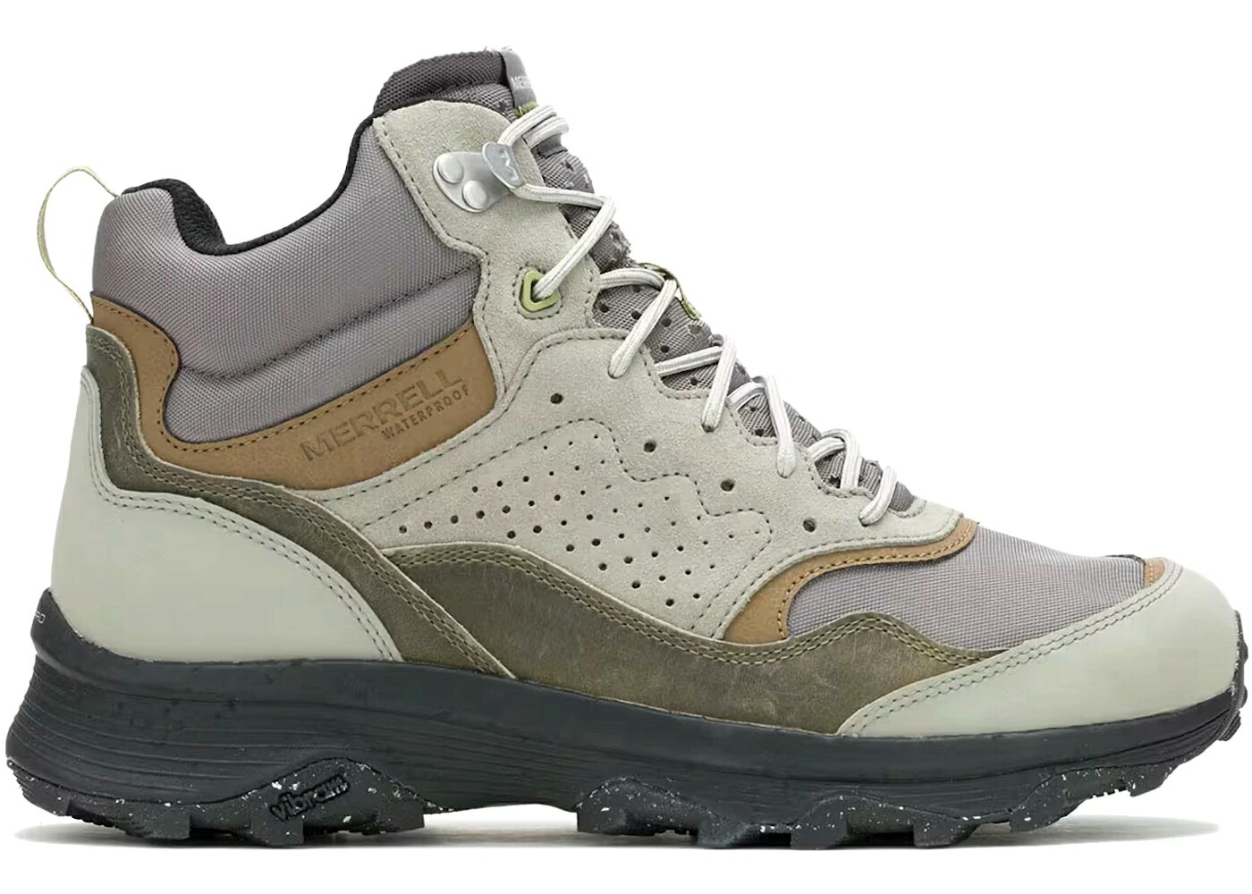 メレル 機敏さ ミッド 薄墨色 薄墨色 スニーカー メンズ MERRELL SPEED SOLO MID WATERPROOF GREY FOG / GREY FOG