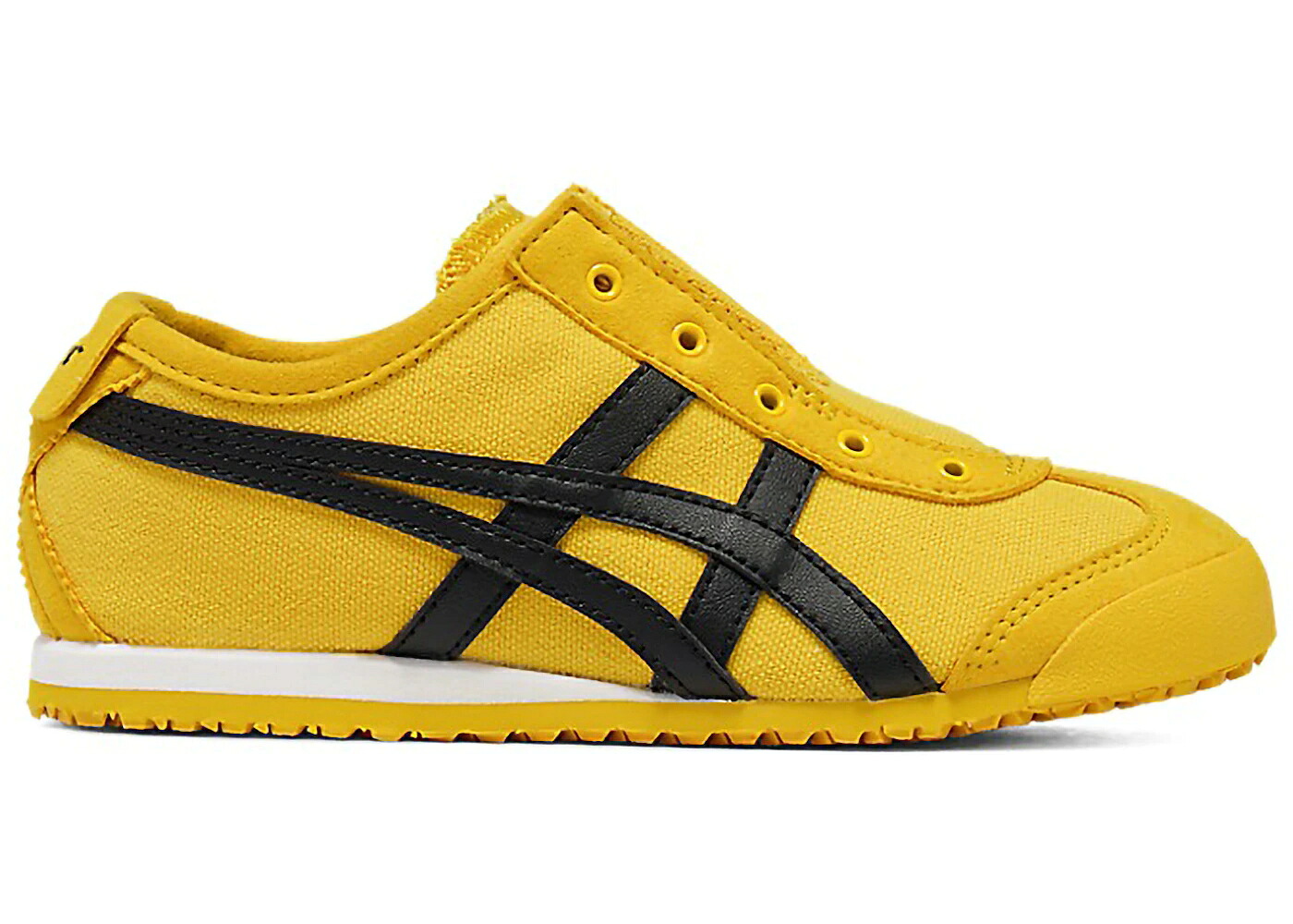メキシコ スリッポン 黄色 イエロー 黒色 ブラック オニツカタイガー ジュニア キッズ ONITSUKA TIGER ONITSUKA TIGER MEXICO 66 SLIP-ON KILL BILL (PS) / YELLOW BLACK ベビー マタニティ スニーカー｜スニケス