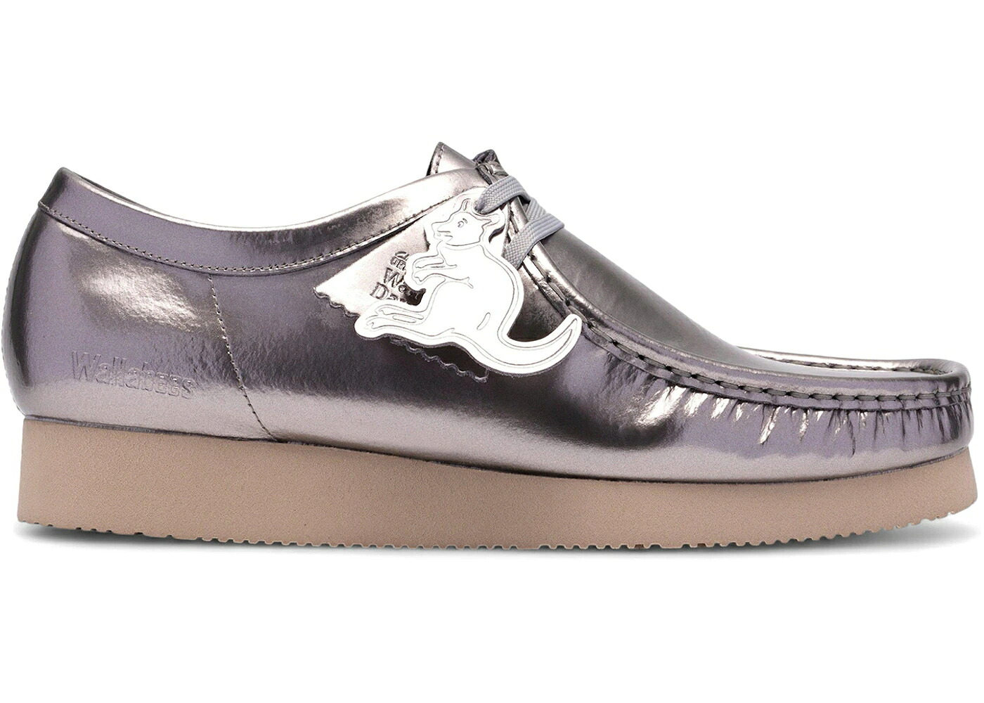 クラークス オリジナルス 銀色 シルバー パテント スニーカー メンズ CLARKS ORIGINALS WALLABEE 2604 SILVER PATENT / SILVER PATENT｜スニケス