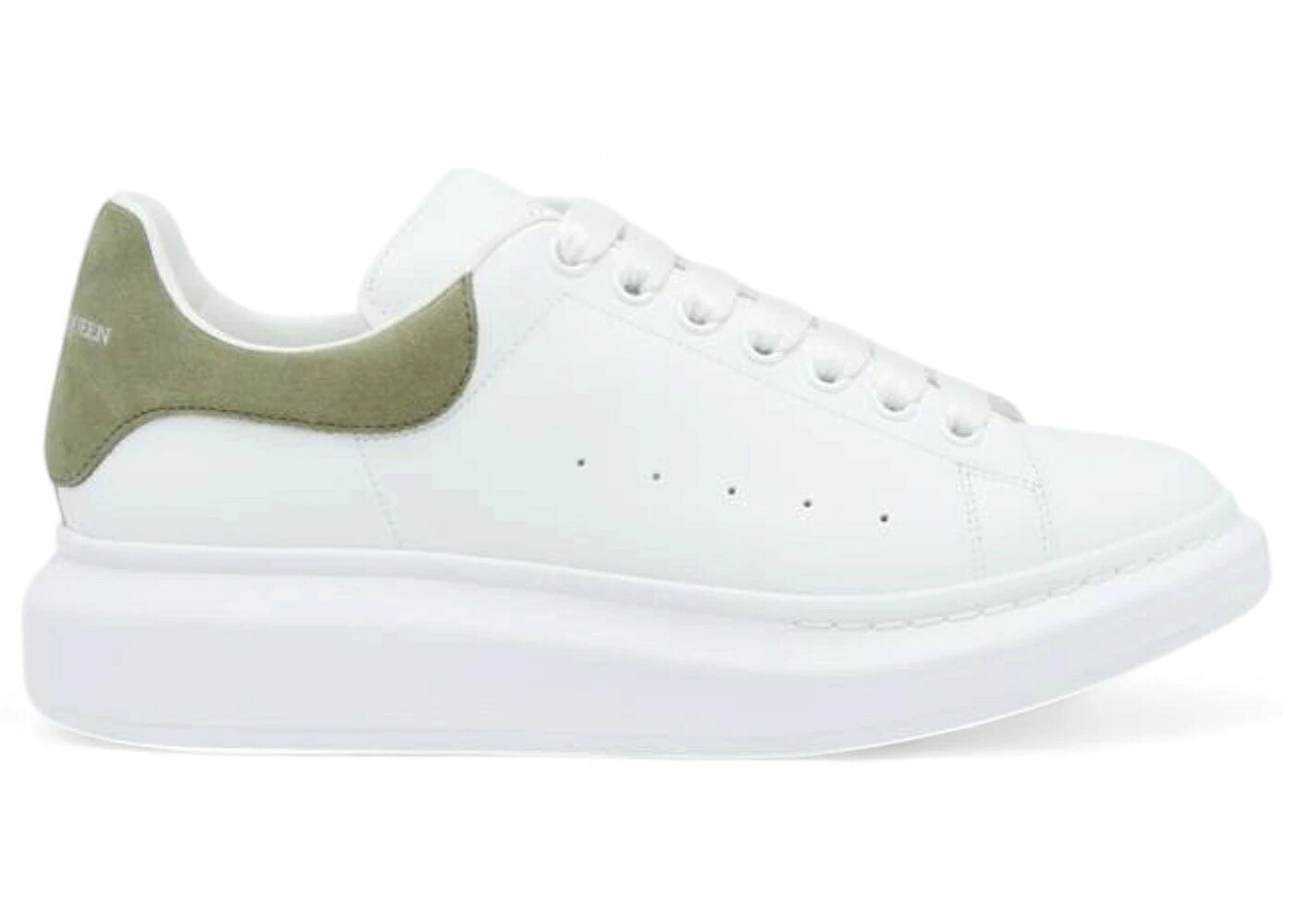 アレキサンダーマックイーン 白色 ホワイト 緑 グリーン スエード スウェード スニーカー メンズ ALEXANDER MCQUEEN ALEXANDER MCQUEEN OVERSIZED WHITE GREEN SUEDE / WHITE GREEN|スニケス