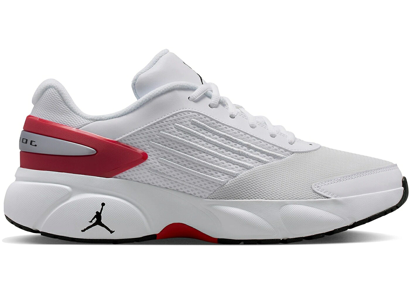 ナイキ ジョーダン フローレス 白色 ホワイト 赤 レッド 銀色 シルバー スニーカー メンズ JORDAN TRUNNER FLOW WHITE GYM RED / WHITE GYM RED METALLIC SILVER|スニケス