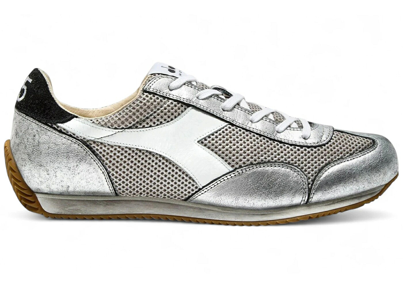 ディアドラ しろがね色 しろがね色 スニーカー メンズ DIADORA EQUIPE STELLAR SW HERITAGE METALLIC SILVER / METALLIC SILVER
