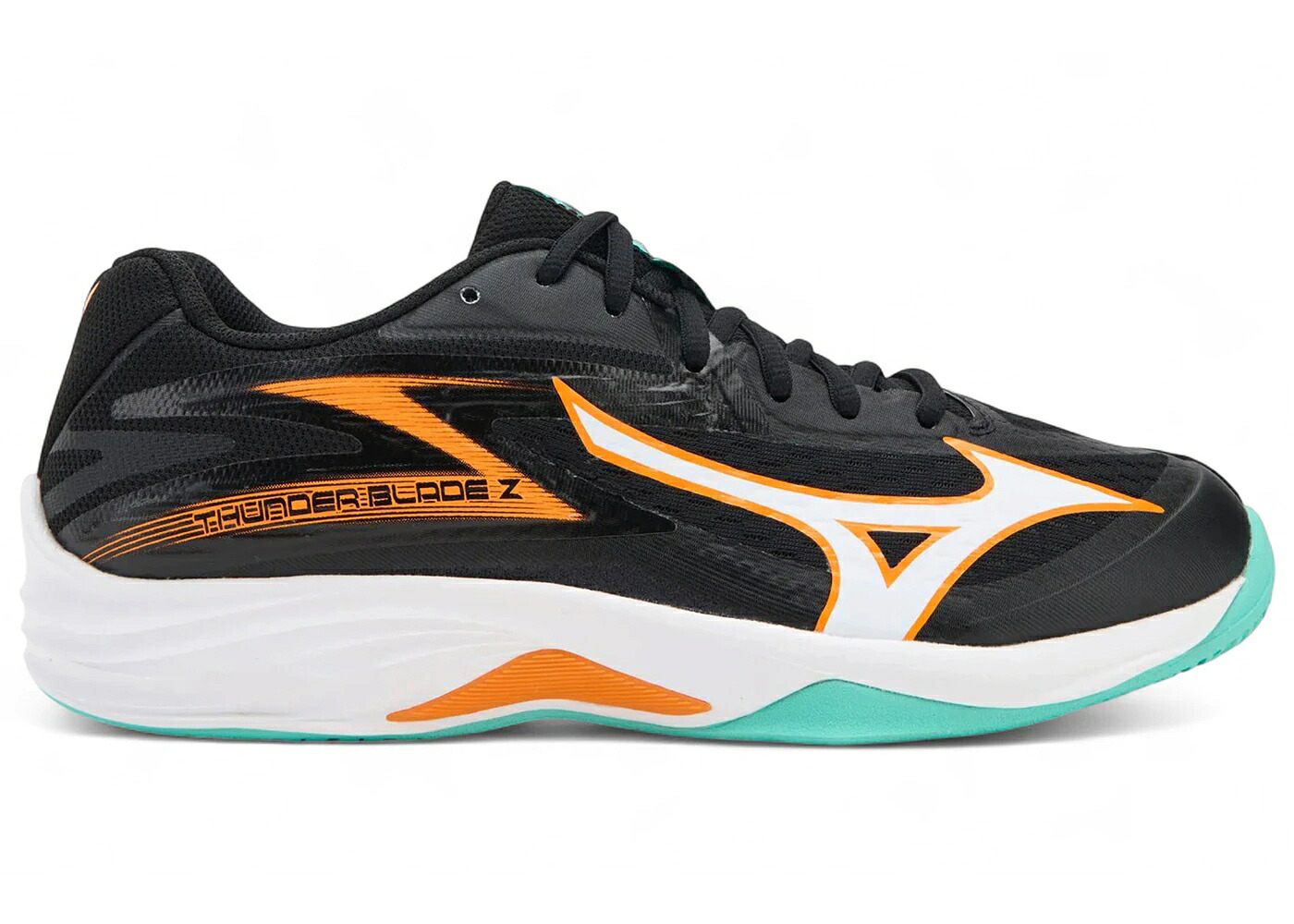 ミズノ サンダー 黒色 ブラック 緑 グリーン スニーカー メンズ MIZUNO THUNDER BLADE Z BLACK TANGELO ICE GREEN / BLACK TANGELO ICE GREEN|スニケス