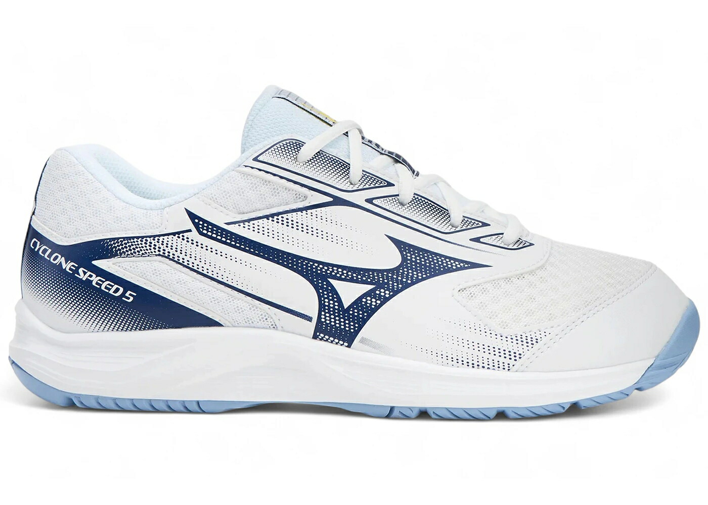 ミズノ 素早さ 白いこと 白いこと 青碧 青碧 スニーカー メンズ MIZUNO CYCLONE SPEED 5 WHITE BELLWETHER BLUE BEL AIR / WHITE BELLWETHER BLUE BEL AIR
