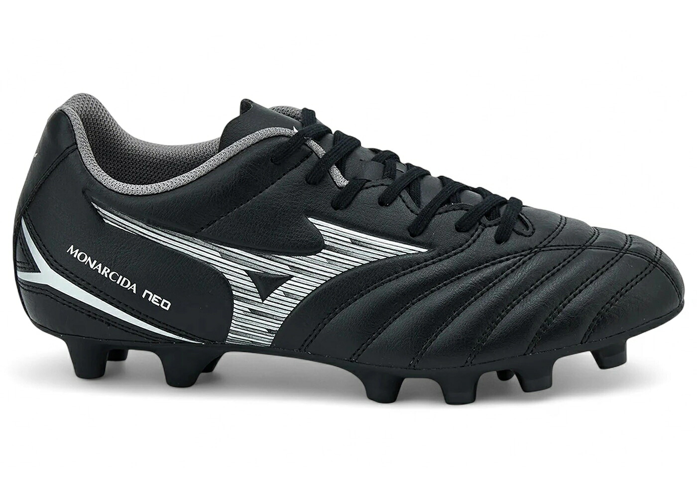 ミズノ ネオ 選りわける 黒いこと 黒いこと しろがね色 しろがね色 スニーカー メンズ MIZUNO MONARCIDA NEO III SELECT FG BLACK SILVER / BLACK SILVER