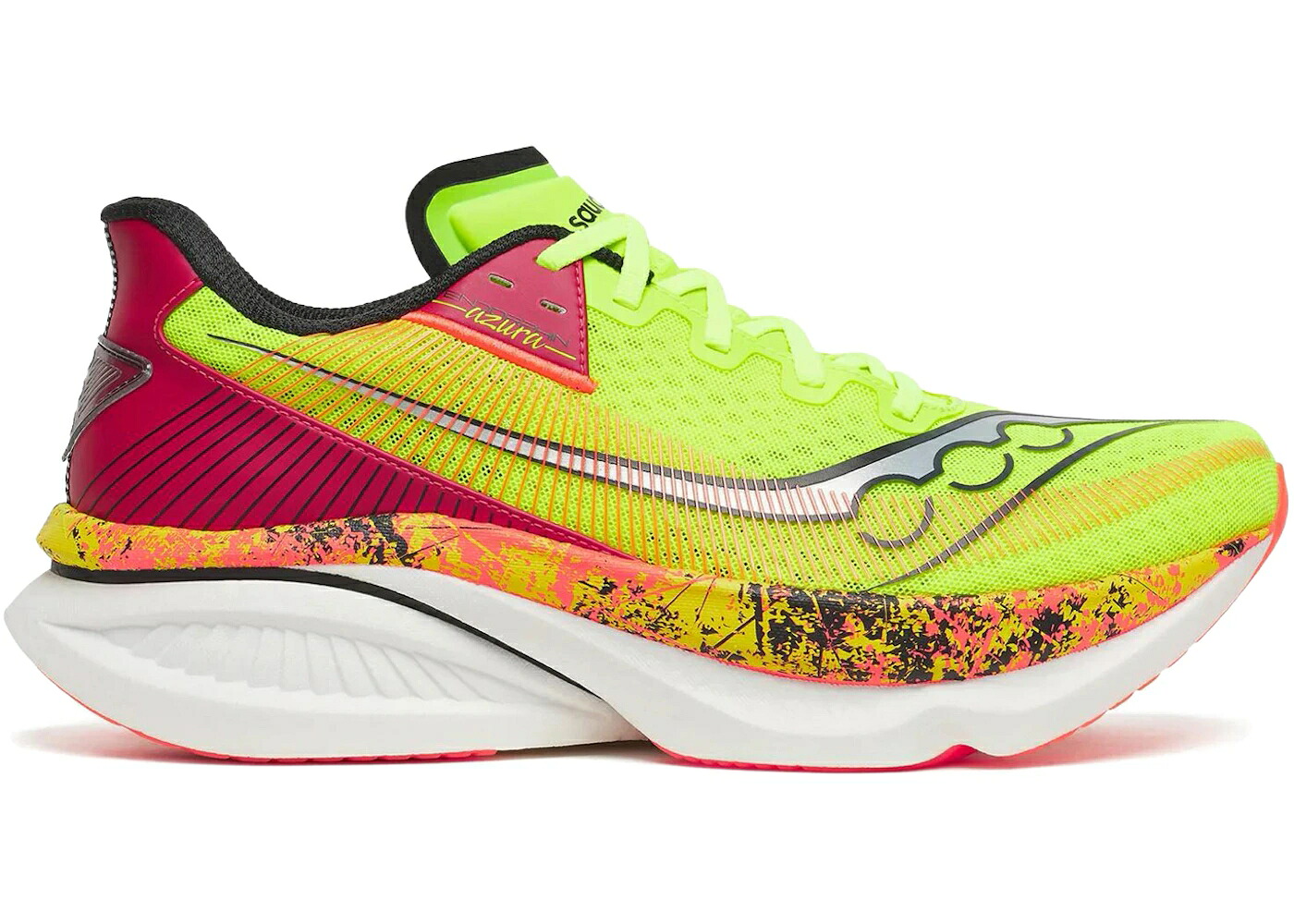 サッカニー 黒いこと 黒いこと スニーカー メンズ SAUCONY ENDORPHIN AZURA HI OCTANE CITRON BLACK / CITRON BLACK