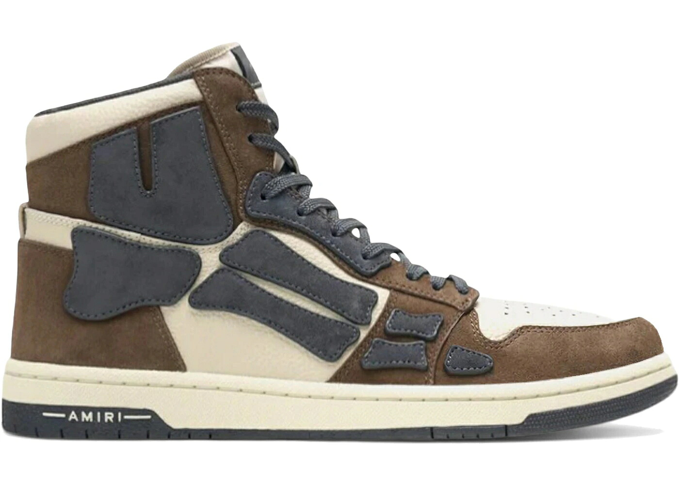 アミリ 茶色 ブラウン 黒色 ブラック スニーカー メンズ AMIRI SKEL TOP HI BROWN BLACK /｜スニケス 58,520円