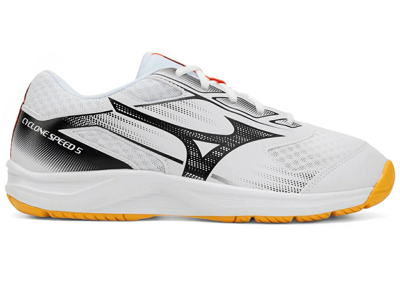 ミズノ スピード 白色 ホワイト スニーカー メンズ MIZUNO CYCLONE SPEED 5 WHITE FIERY CORAL 2 CITRUS / WHITE FIERY CORAL 2 CITRUS|スニケス