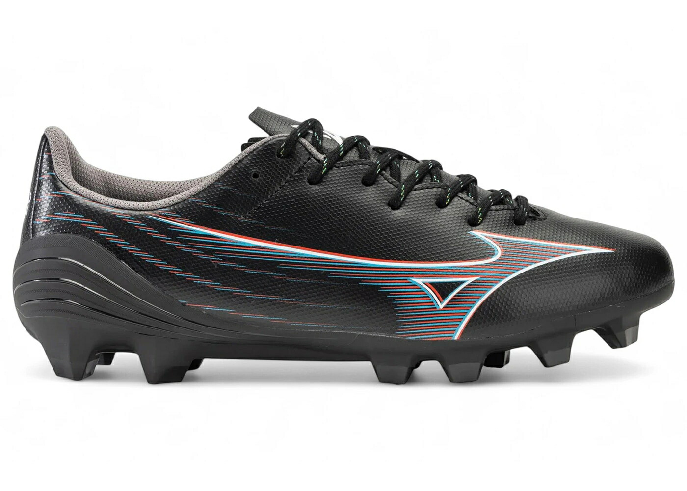 ミズノ アルファ 選りわける 黒いこと 黒いこと 赤 赤いこと スニーカー メンズ MIZUNO ALPHA SELECT FG BLACK IGNITION RED / BLACK IGNITION RED 801 C