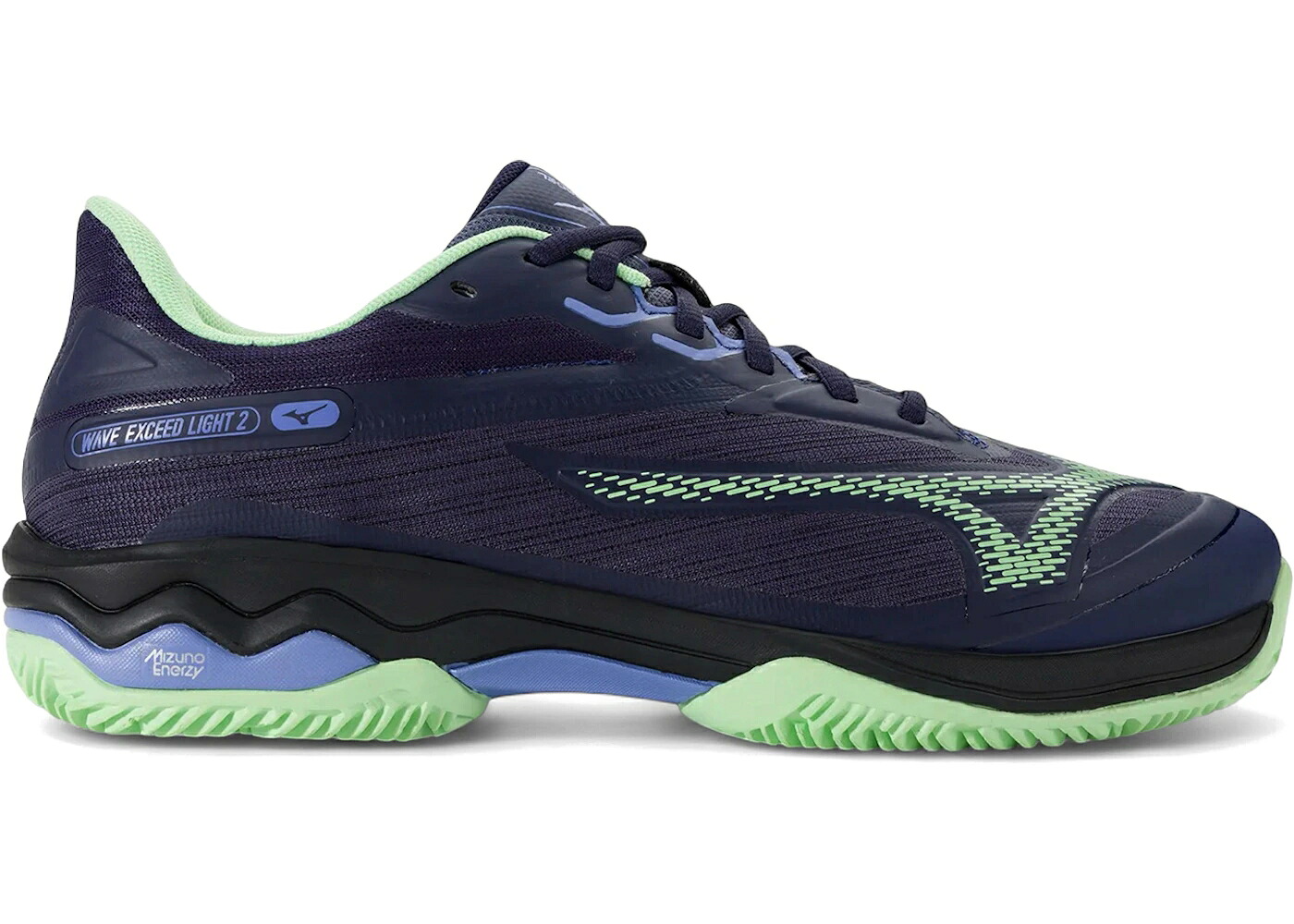 ミズノ 縮くれる ウェイブ 青碧 青碧 緑 緑であること スニーカー メンズ MIZUNO WAVE EXCEED LIGHT 2 PADEL EVENING BLUE PATINA GREEN / EVENING BLUE PATINA GREEN LOLITE