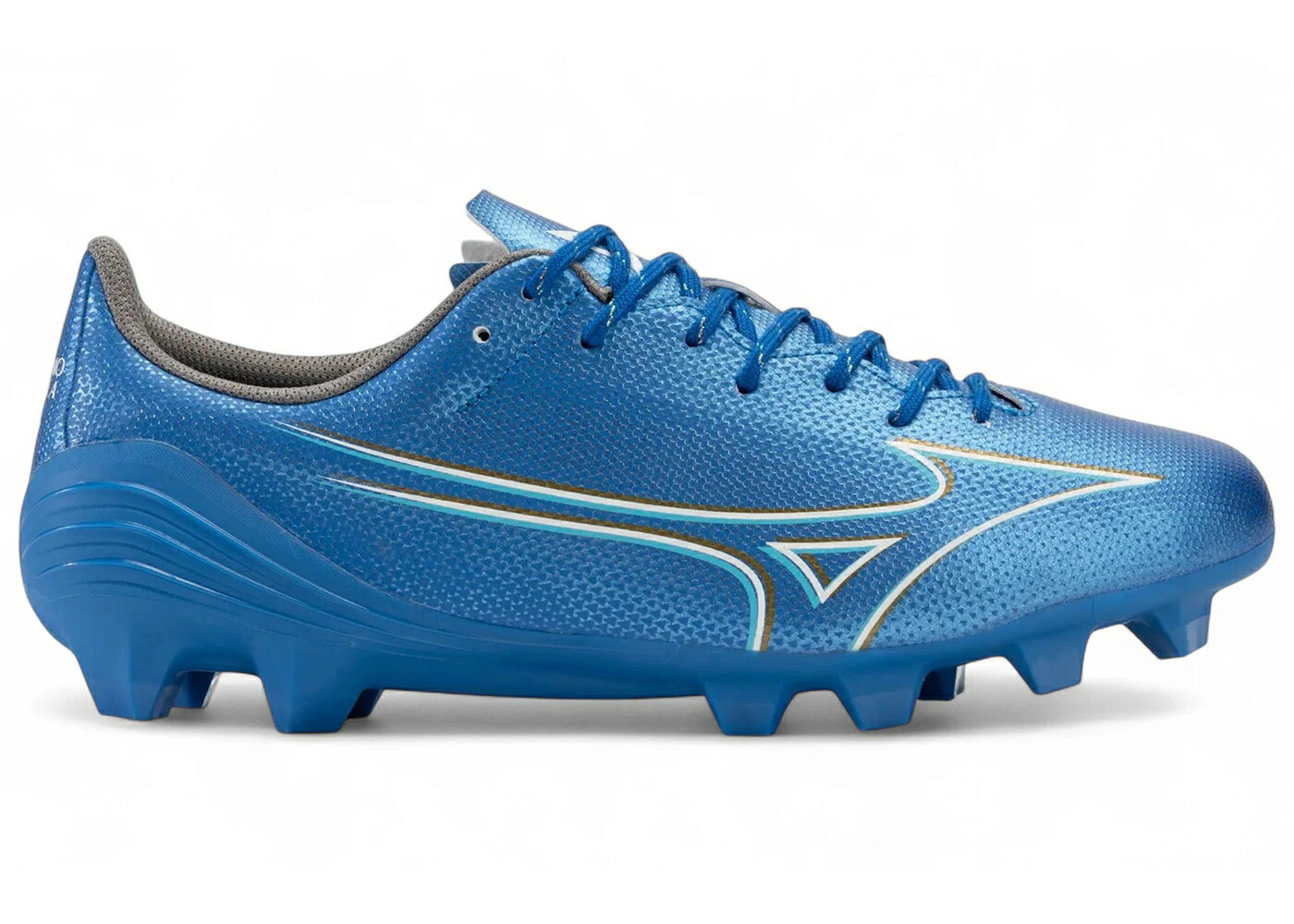 ミズノ 選りわける 白いこと 白いこと レーザ 青碧 青碧 ゴールド スニーカー メンズ MIZUNO APLHA SELECT FG WHITE LASER BLUE GOLD / WHITE LASER BLUE GOLD