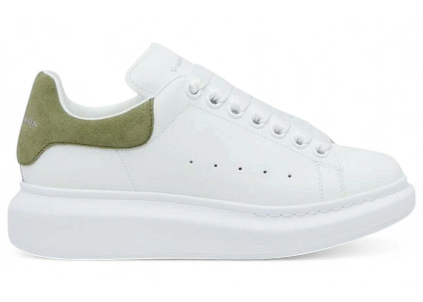 アレキサンダーマックイーン 白色 ホワイト 緑 グリーン スエード スウェード WOMEN'S スニーカー レディース ALEXANDER MCQUEEN ALEXANDER MCQUEEN OVERSIZED WHITE GREEN SUEDE (WOMEN'S) / WHITE GREEN｜スニケス
