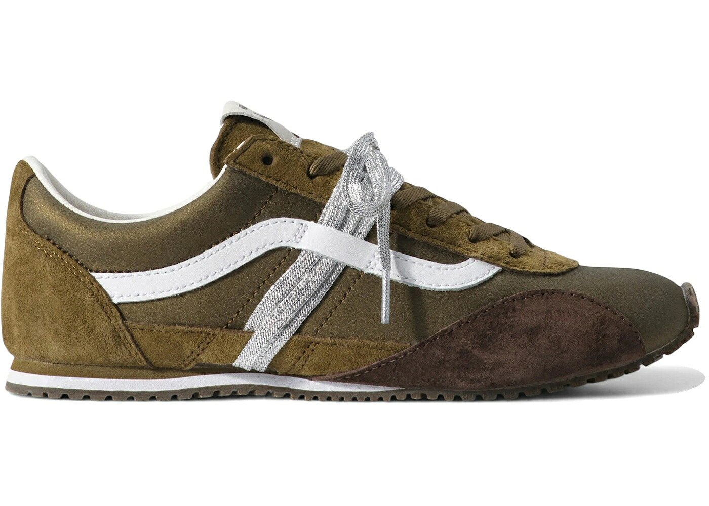 ヴァンズ バンズ プレミアム トレーナー オリーブ 緑 グリーン 白色 ホワイト スニーカー メンズ VANS PREMIUM SUPER LOWPRO TRAINER OLIVE GREEN WHITE / OLIVE GREEN｜スニケス