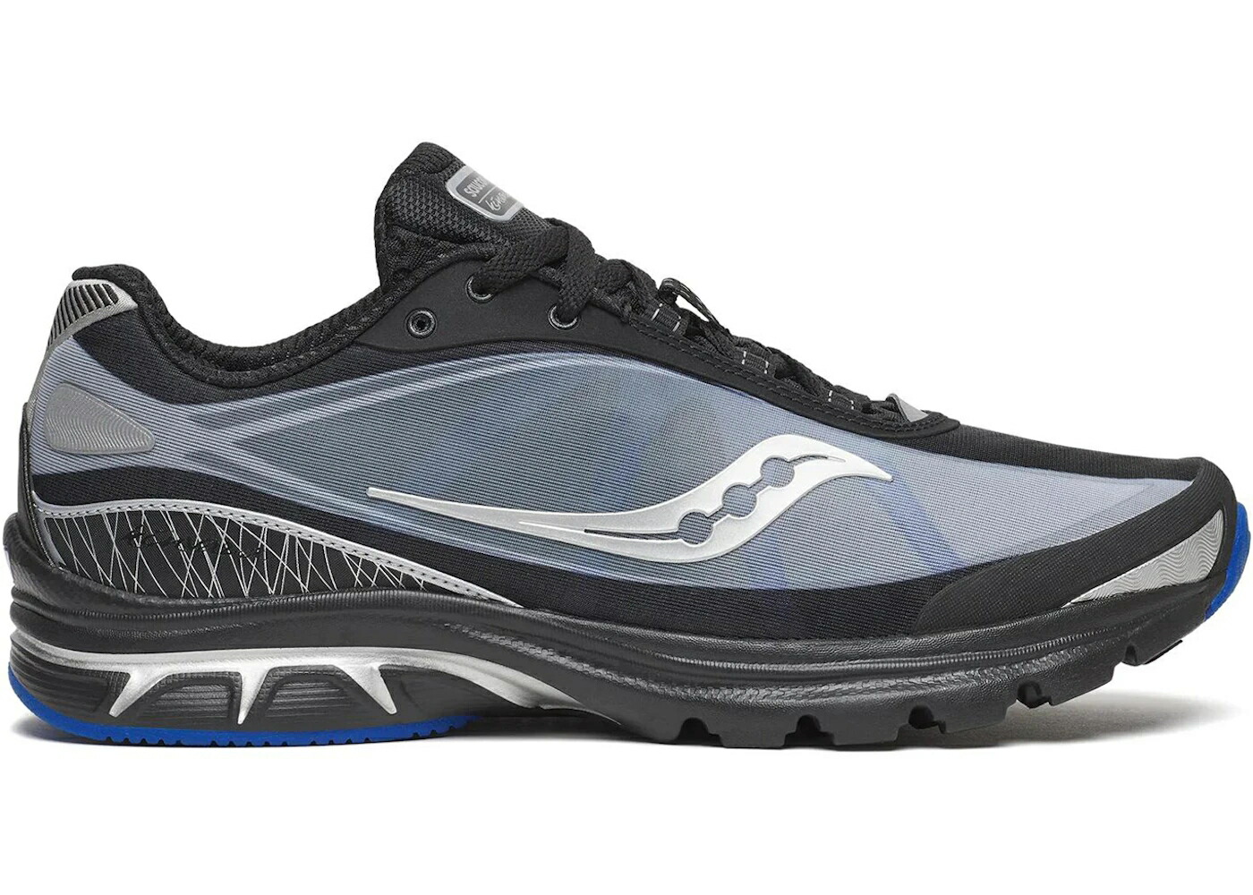 サッカニー 黒色 ブラック 青色 ブルー スニーカー メンズ SAUCONY KINVARA 1 BLACK BLUE / BLACK BLUE｜スニケス